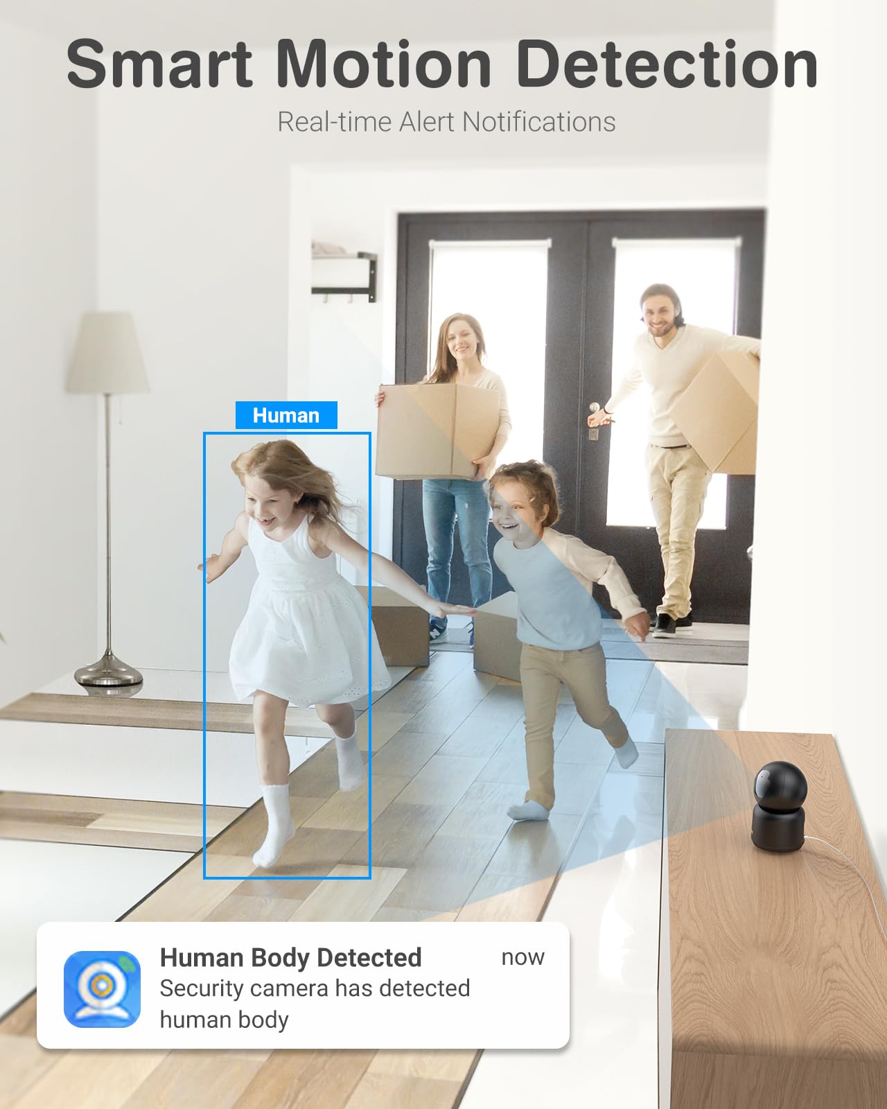 Annke Crater 2 2K Wifi Pan Tilt Smart Security Camera, Upgraded 3Mp Baby/Pet Monitor, Indoor Ip Camera 360 Degree With Two Way A