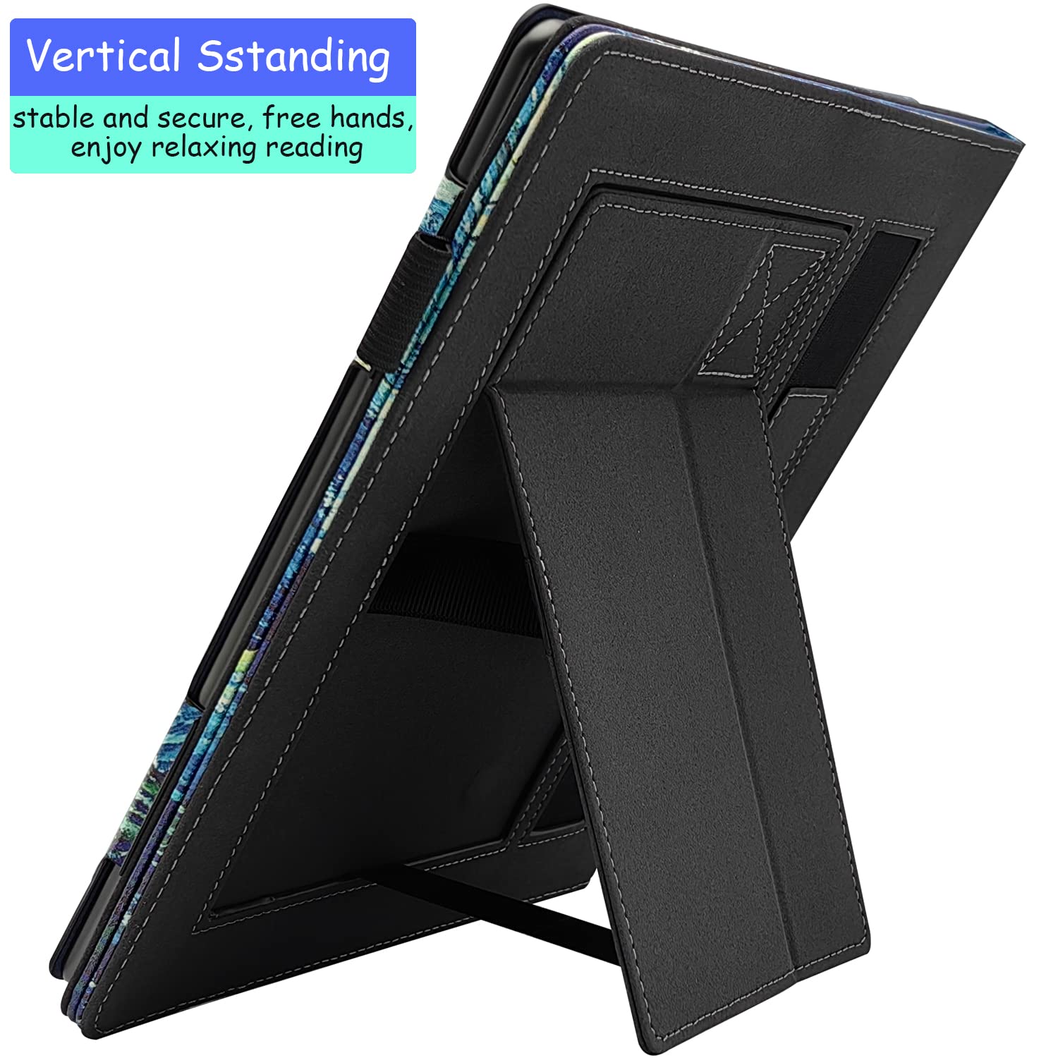 Umubuhoms Hand Held Case For Kindle Scribe 10.2 Inch (2022 Released)   Premium Pu Leather Cover With Auto Sleep/Wake Two Stand &