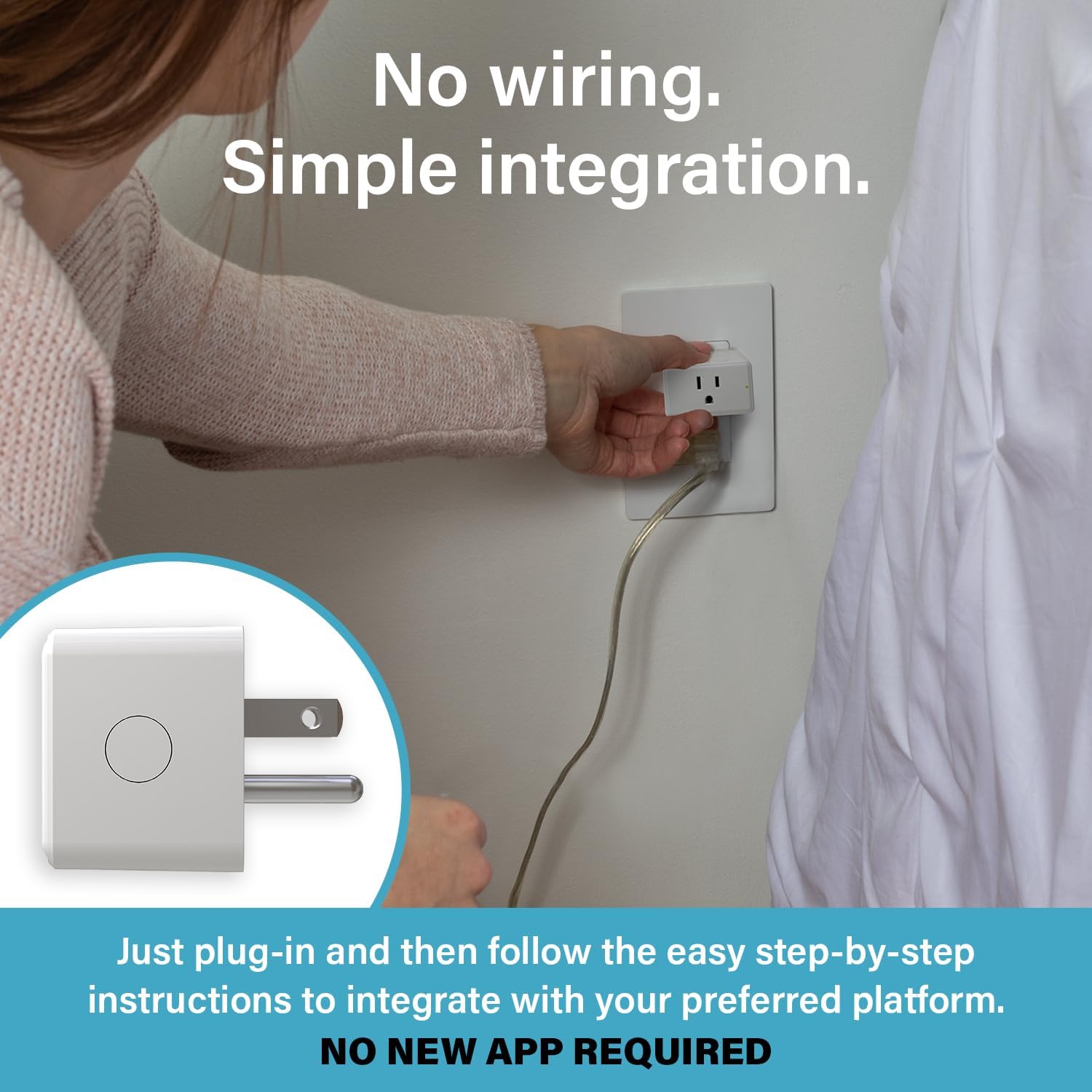 Legrand Radiant Wi Fi Matter Smart Plug Matter Hub Required 15A, Easy Setup, Enhanced Compatibility With Apple Homekit, Google H