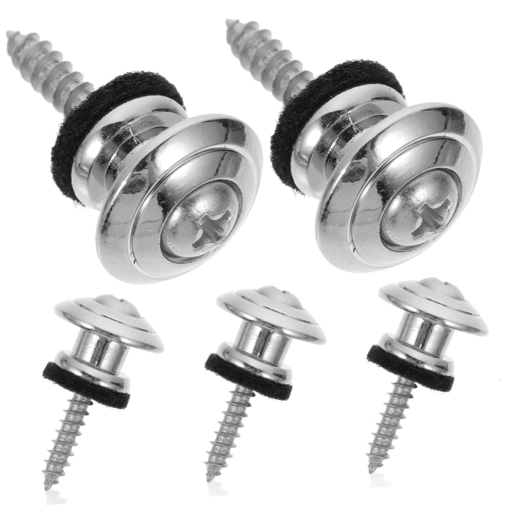 CORHAD 5pcs Guitar Strap Lock Metal Guitar Pins for Locking Electric Bass Ukulele