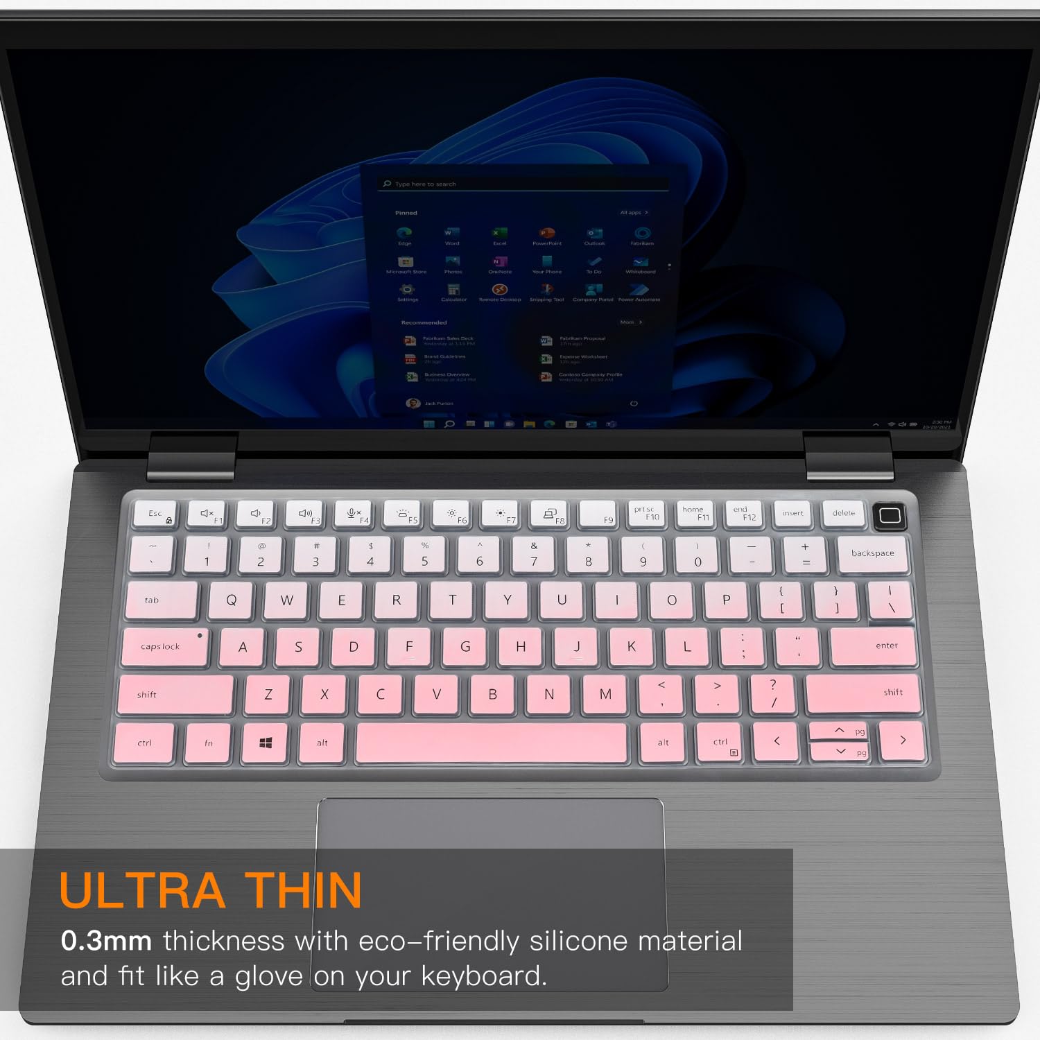 Casebuy Keyboard Cover Skin For Dell Latitude 3440 5440 5430 5431 5420 14'', Dell Latitude 7440 7430 7420 7410 14'', Dell Latitu