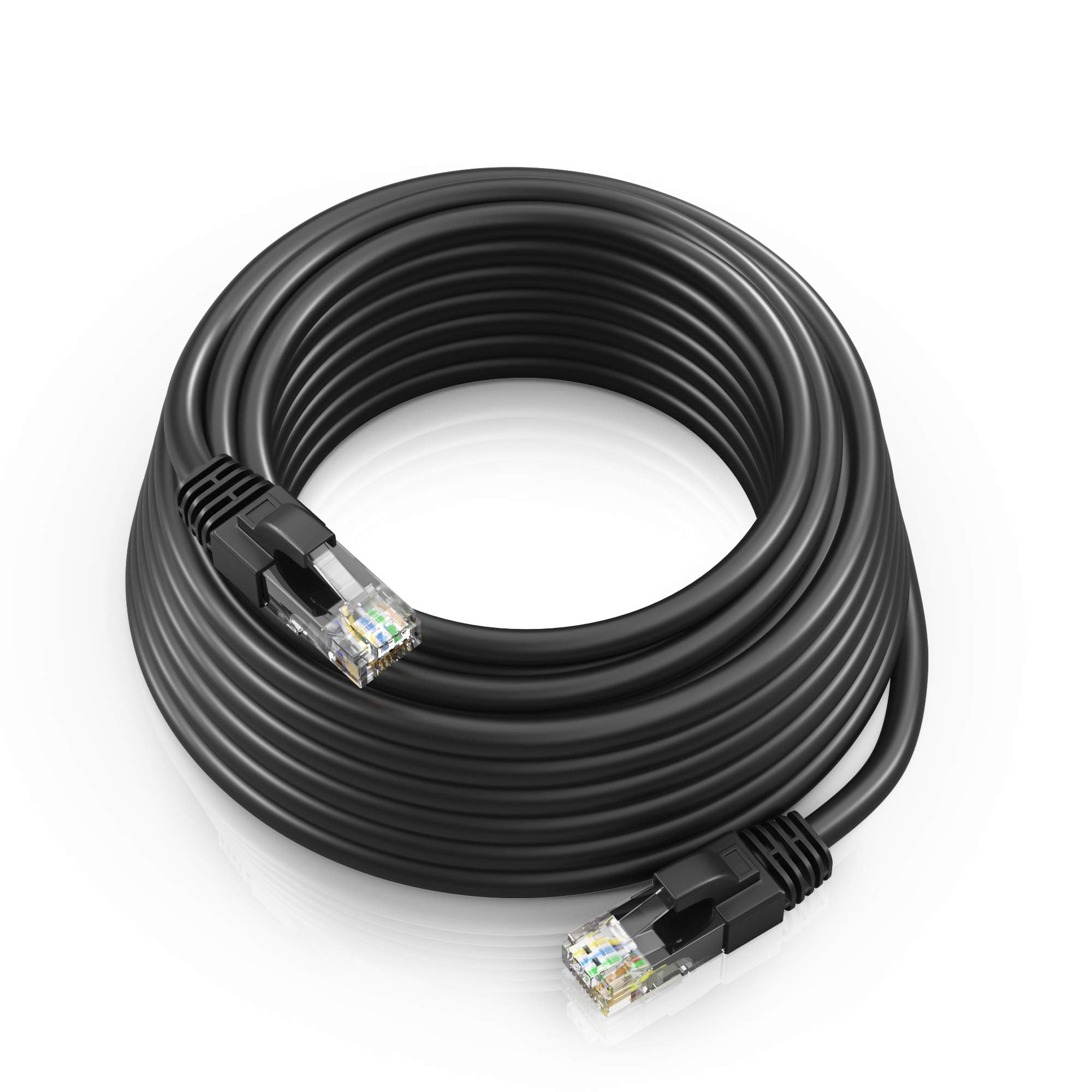 Maximm Cat 6 Ethernet Cable 40 ft  HighSpeed LAN Cable, Internet Cable, Patch Cable, and Network Cable  UTP, 10Gbps, 550MHz E