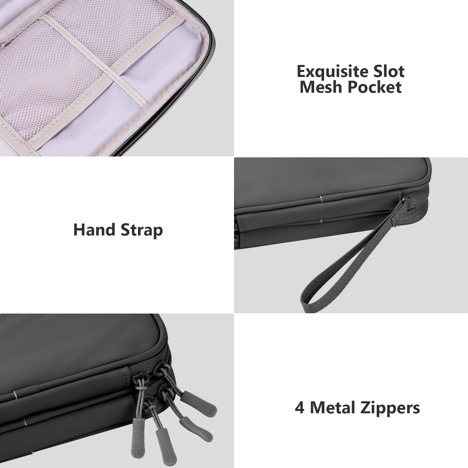 Ddgro Cables Organizer Travel Pouch For Men Women To Organize And Storage Tech Accessories Electronics Cords Charger Earphones C