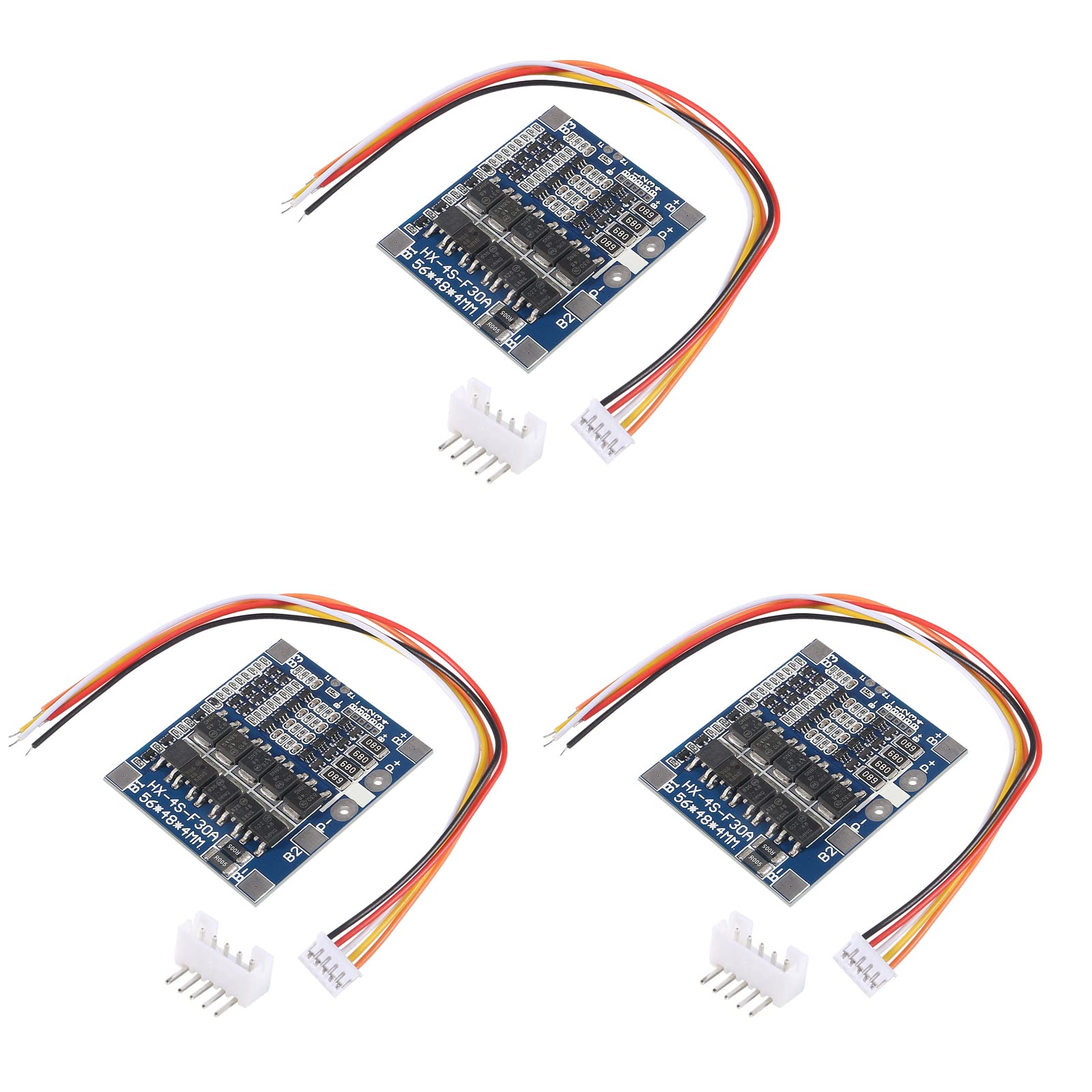 3Pcs 4S 30A 12.8V Bms Pcb 18650 Battery Protection Board Lifepo4 Life 4S Bms Balancing Charging Circuit Pcb Board