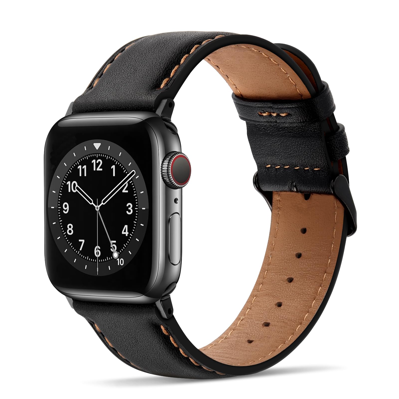 Tasikar Bands Compatible with Apple Watch Band 49mm 46mm 45mm 44mm 42mm Genuine Leather Replacement Straps Compatible with Apple