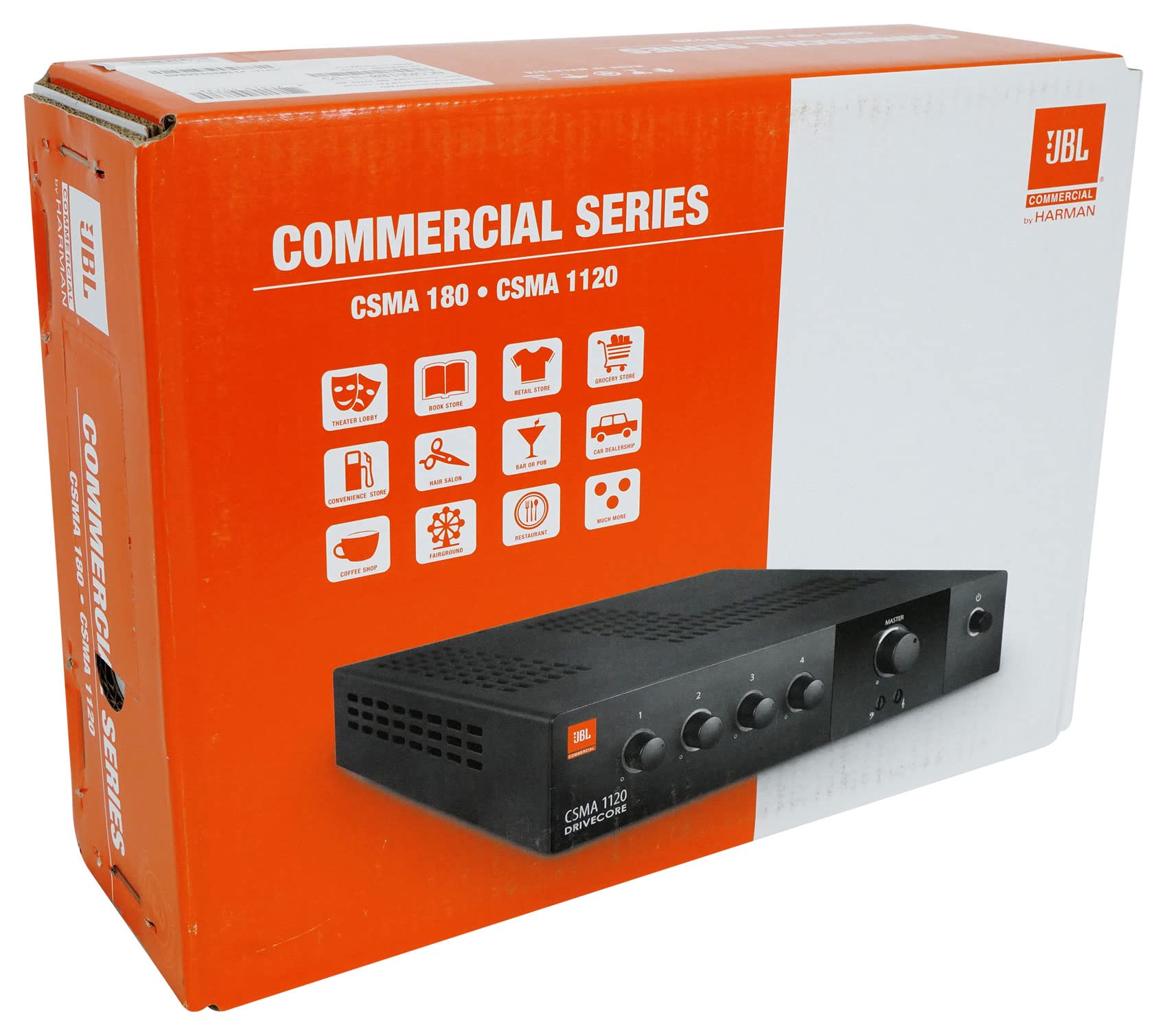 Jbl Professional Csma1120 Commercial Series Single-Channel 120-Watt Powered Audio Mixer/Amplifier