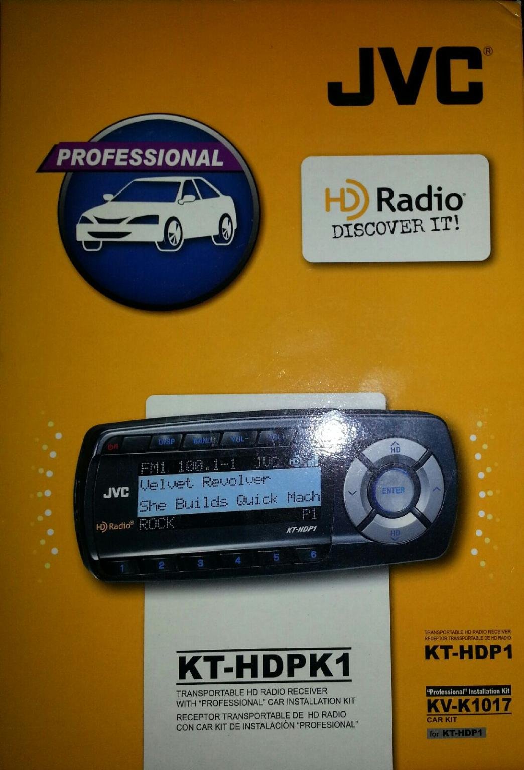 Jvc Kthdpk1 / Kt Hdpk1 / Kt Hdpk1 Transportable Hd Radio Receiver With Car Kit