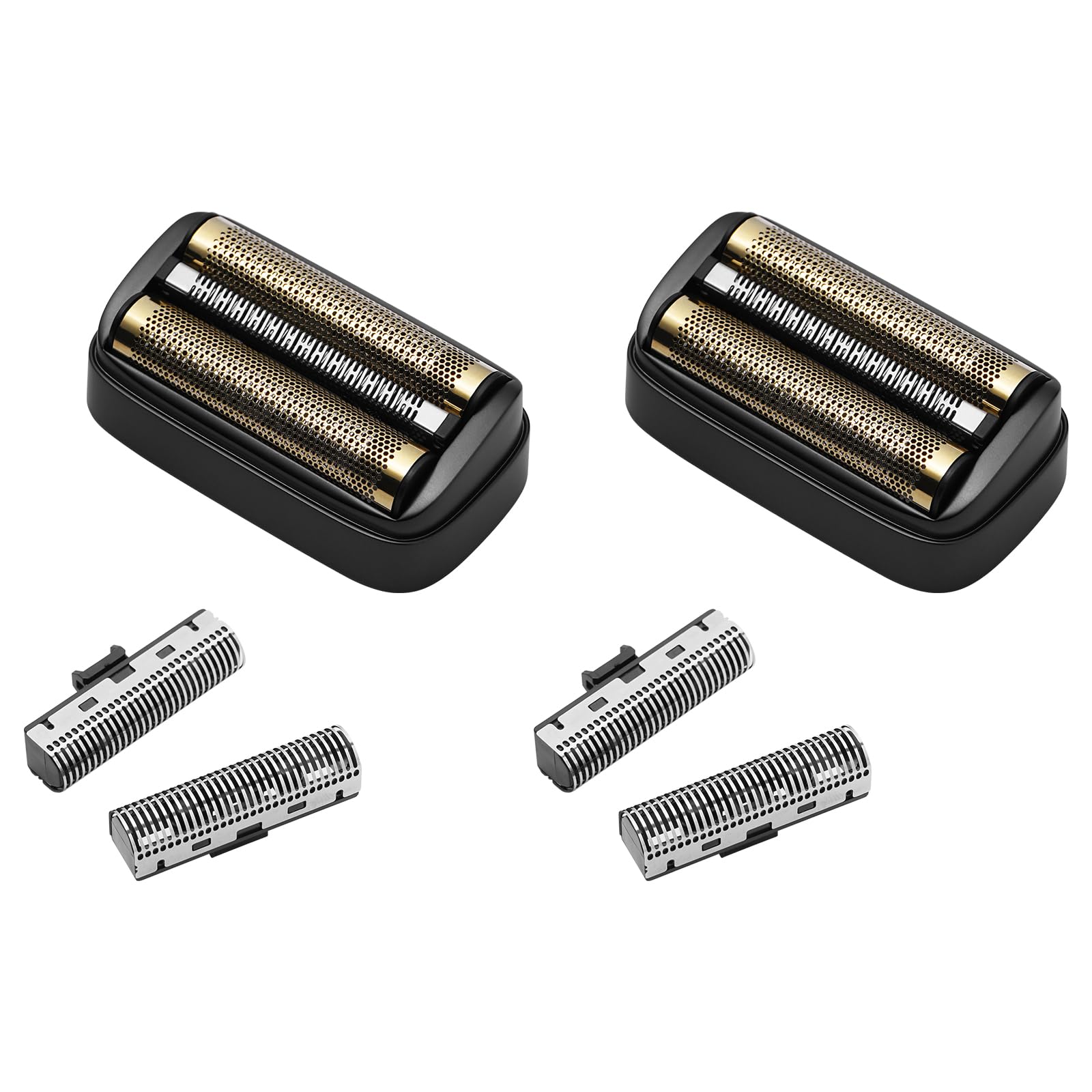 Shaver Replacement Foil And Inner Cutters Compatible With Andis 17300 Resurge Electric Shaver,Black (2 Pack)