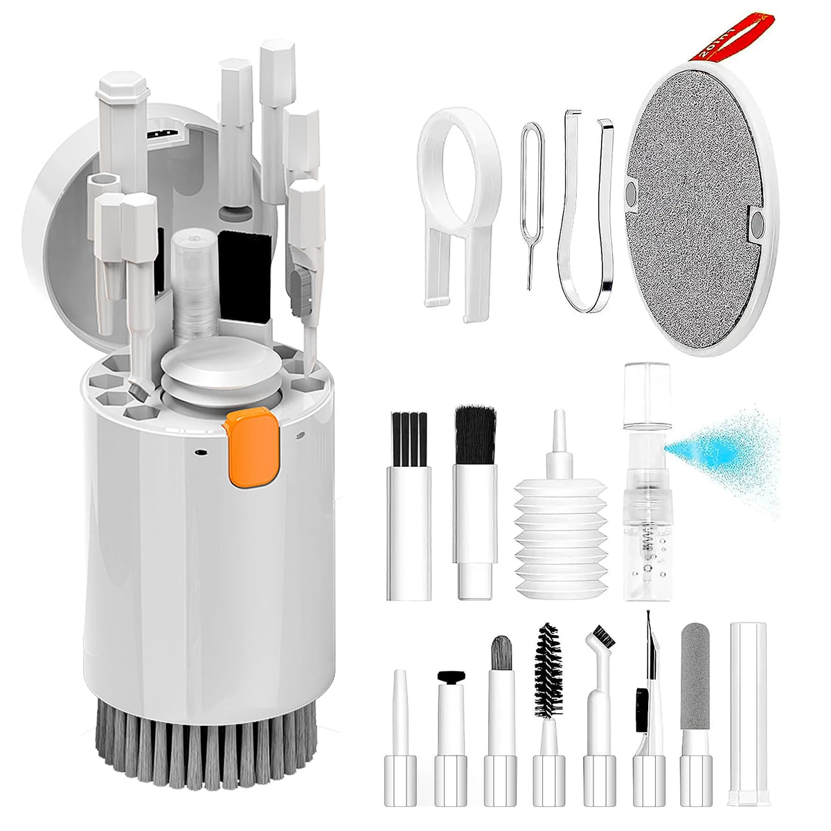 Laptop Phone Screen Cleaner Kit, Computer Keyboard Brush Cleaning Spray For Iphone Airpods Macbook Ipad, 20 In 1 Electronic Devi