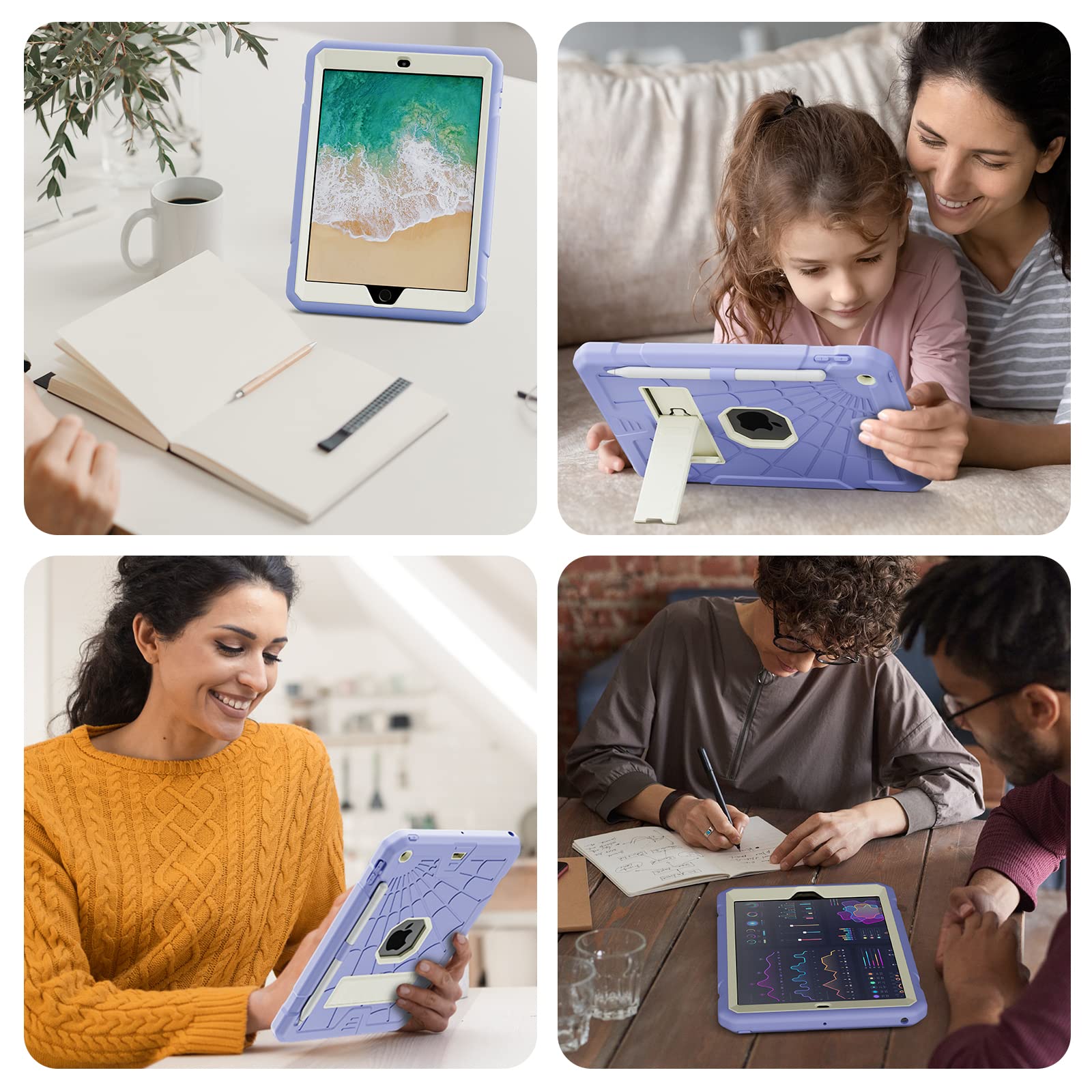 Sibeitu Ipad 6Th Generation Cases For Kids | Ipad 5Th Generation Case 9.7 Inch W/Pencil Holder Ipad 9.7 Case W/Stand For Boys Gi