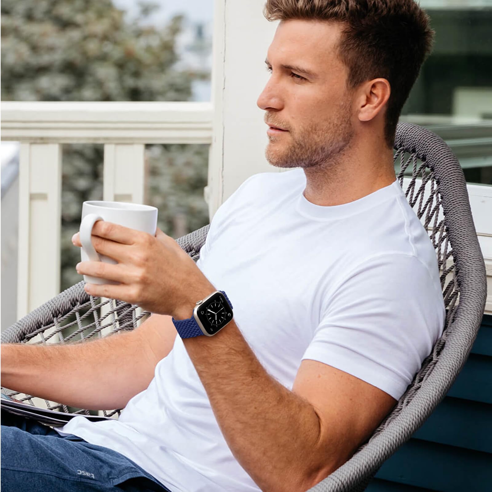 Charlam Sport Solo Loop Compatible With Apple Watch Band 49Mm 46Mm 45Mm 44Mm 42Mm 41Mm 40Mm 38Mm Men Women, Adjustable Magnetic