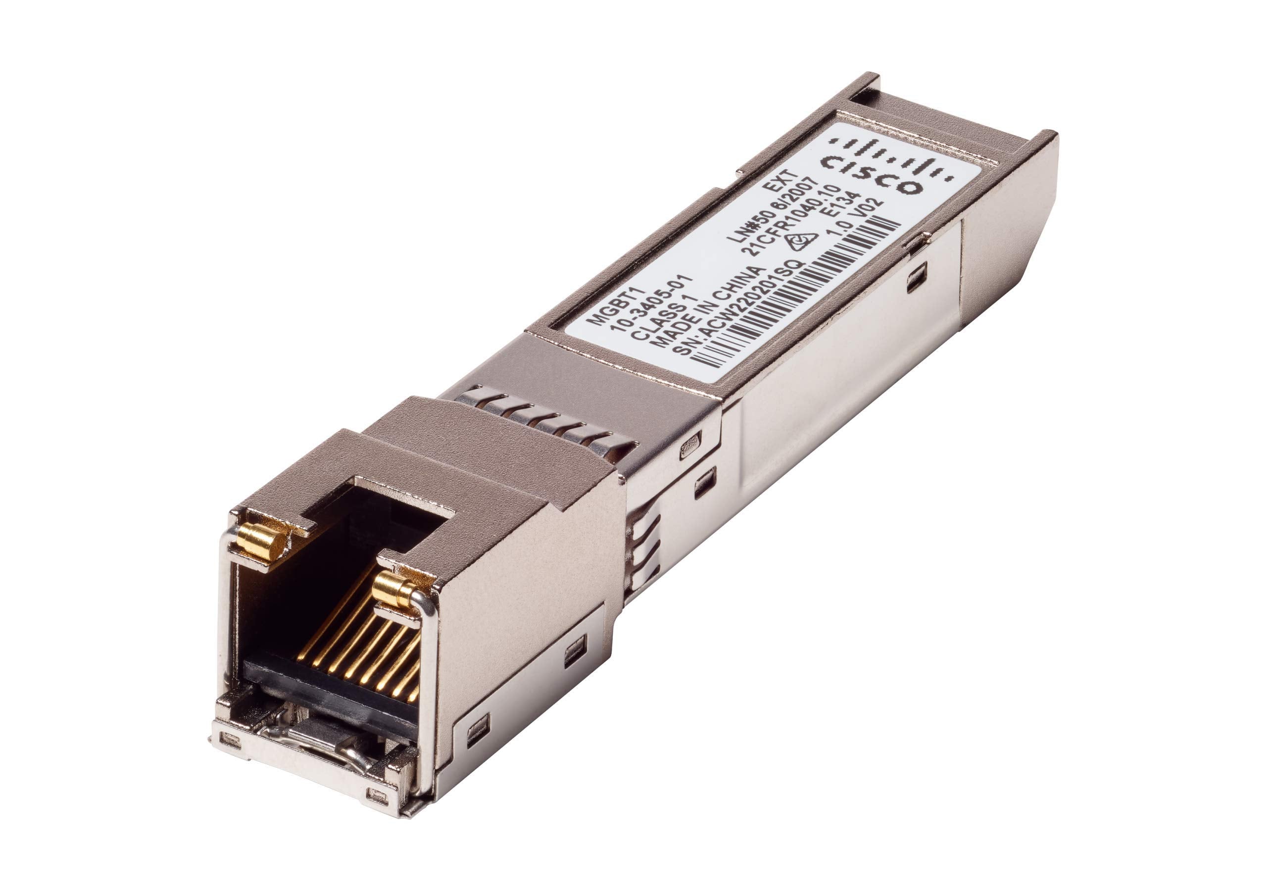 Cisco Mgbt1 Sfp Transceiver With Gigabit Ethernet (Gbe) 1000Base T Mini Gbic (Mgbt1)