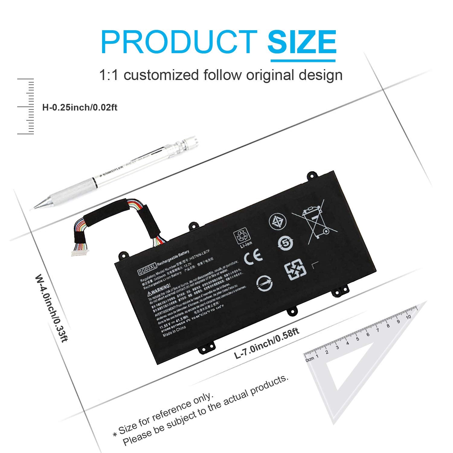 Sg03Xl 849048 421 Battery For Hp Envy M7 U109Dx M7 U009Dx 17T U000 17 U011Nr 17 U110Nr 17 U163Cl 17 U177Cl 849314 850 849315 850