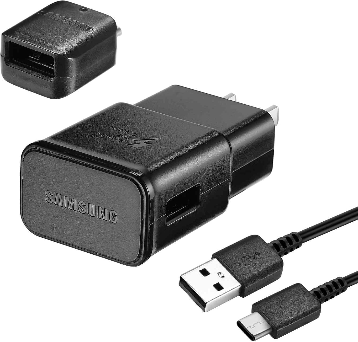 Fast Charger With Usb Type C 6.6Ft (2M) Cable & Otg Adapter For Samsung Galaxy S9/S9 Plus/S8/S8 Plus/S10/S10E/S10 Plus/Note 8/Note 9/A02/A21/A31/A41/A42 5G/A60/A8/A60/A8S/A51 5G Uw