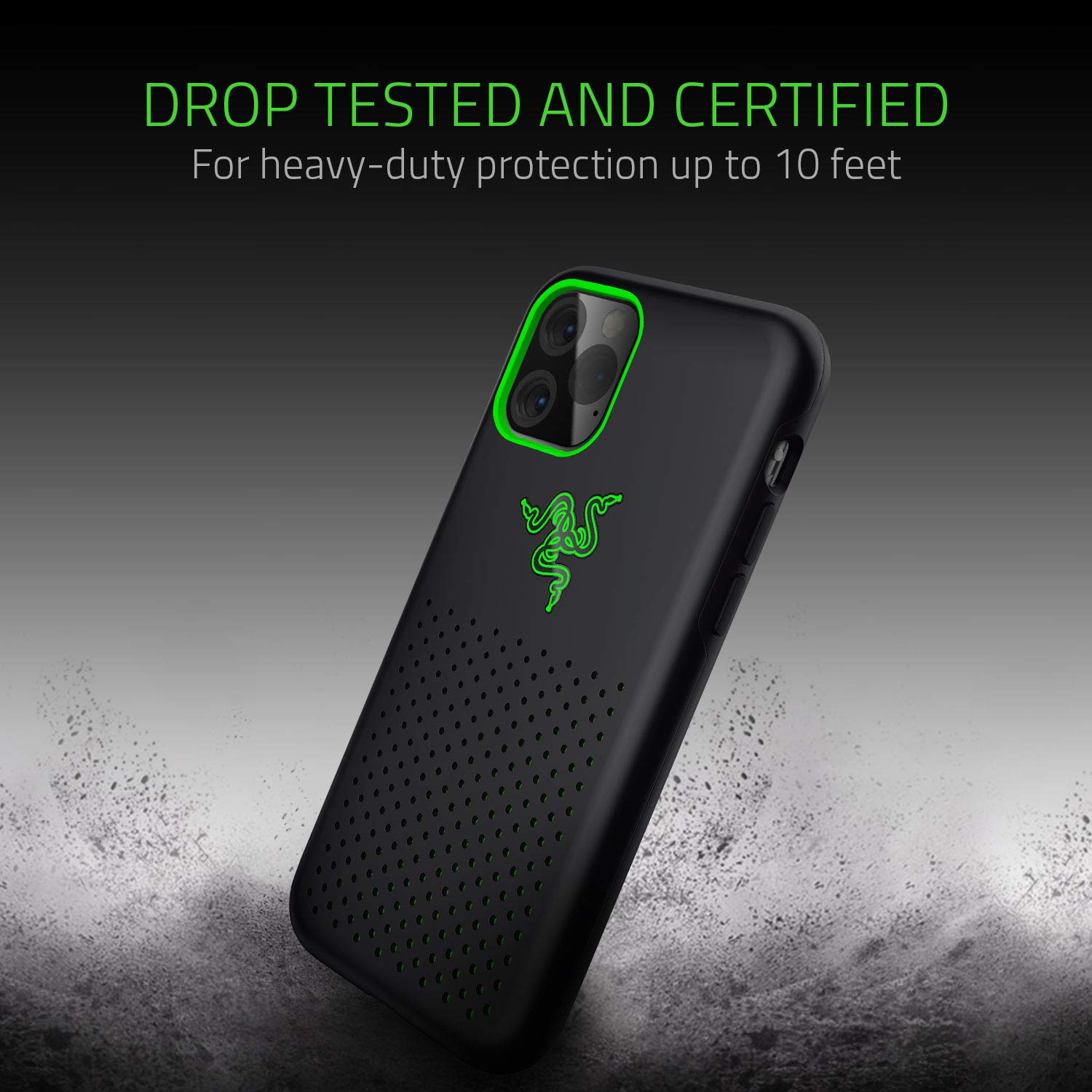 Razer Arctech Pro Ths Edition For Iphone 11 Pro Case: Thermaphene & Venting Performance Cooling - Wireless Charging Compatible -
