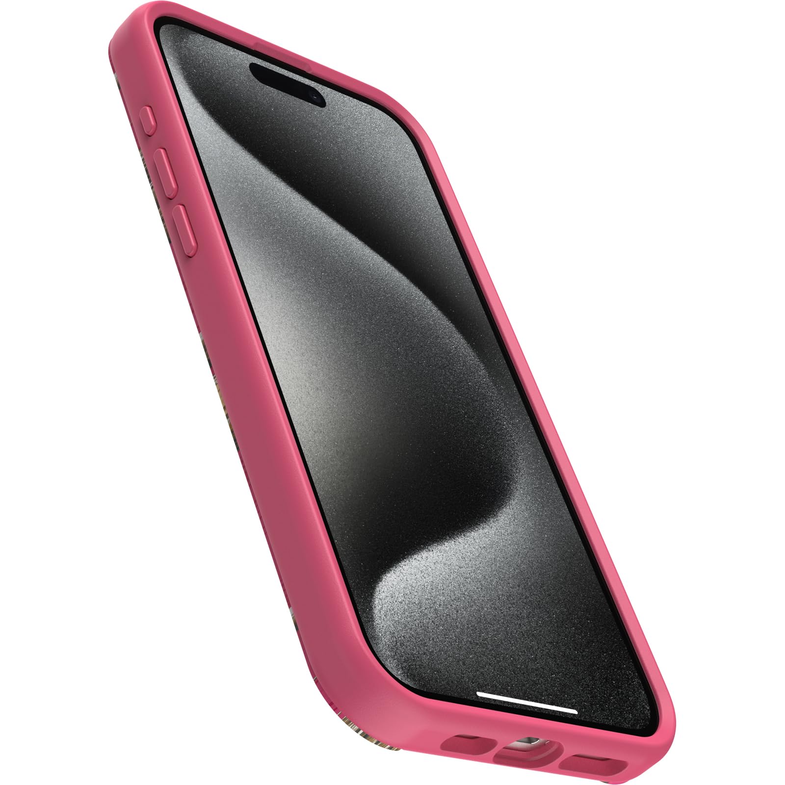 Otterbox Iphone 15 Pro Max (Only) Symmetry Series Case   Realtree Flamingo Pink, Snaps To Magsafe, Ultra Sleek, Raised Edges Pro