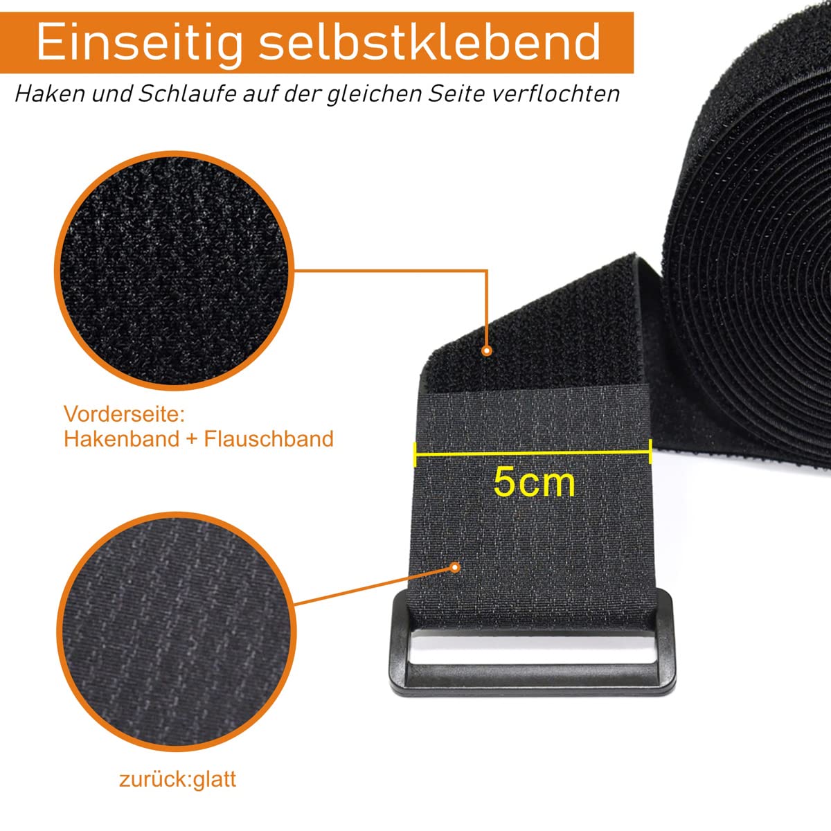 Wszjinb 16Ft X 2In Adjustable Cable Straps With 12 Buckles, Free Cut Length, Black Reusable Fastening Cable Ties, Hook And Loop