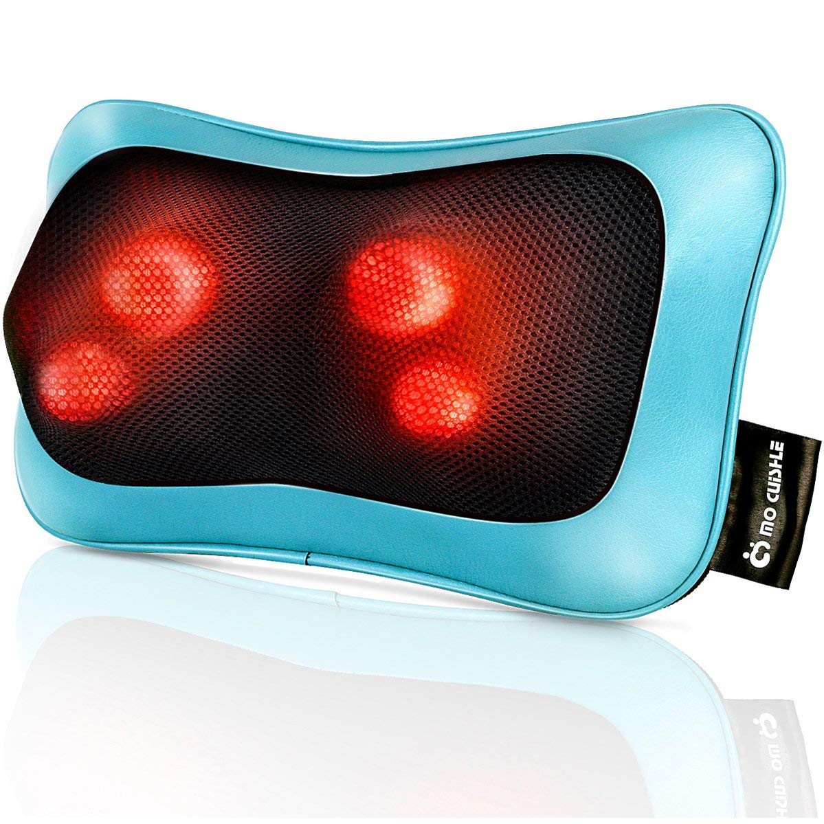 Mocuishle Shiatsu Neck Back Massager Pillow With Heat, Deep Tissue Kneading Massage For Back, Neck, Shoulder, Leg, Foot, Gift Fo