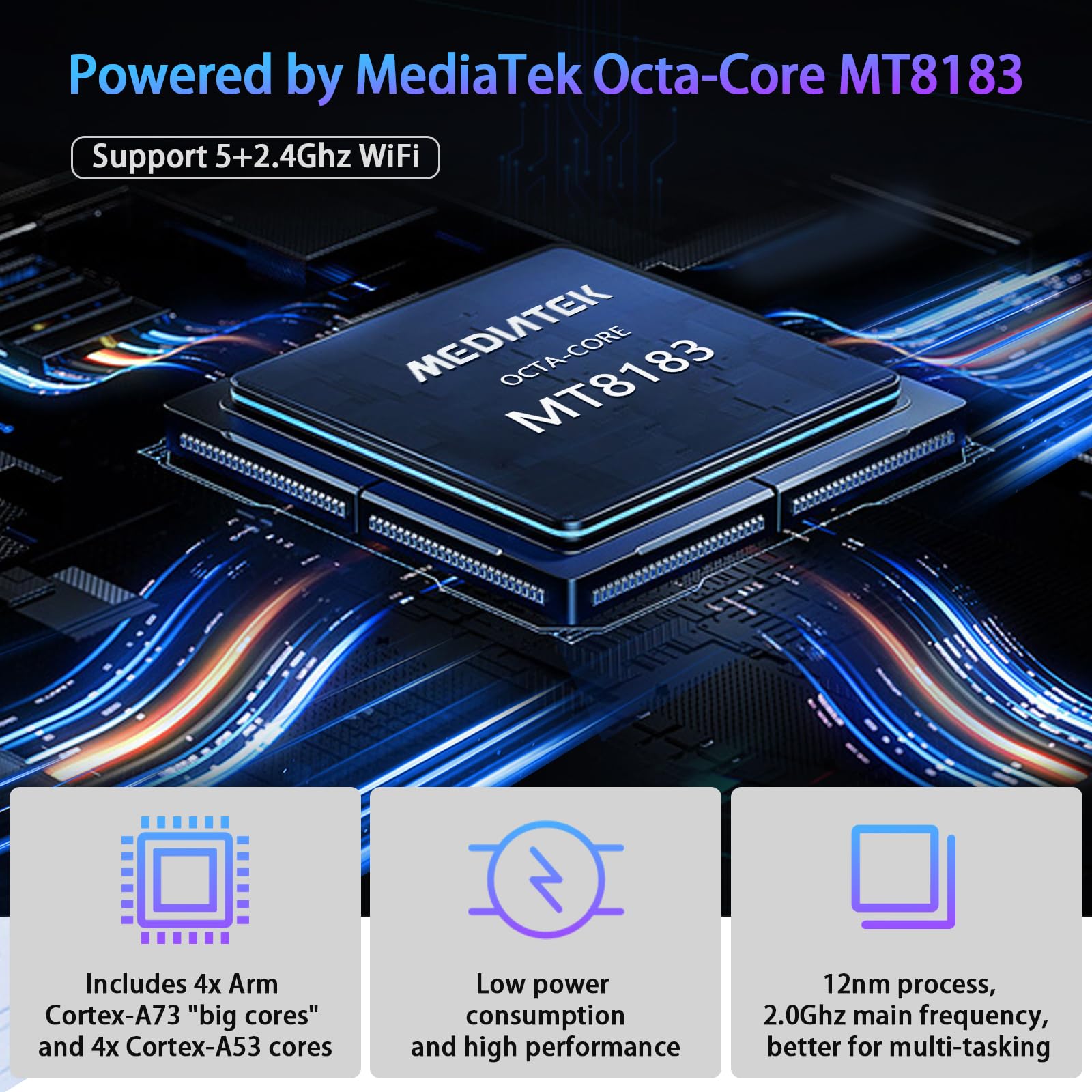 2024 Newest Tablet Android 13 Tablets 10 Inch, Tablet 128Gb Rom+16Gb Ram (8+8 Virtual), 2 In 1 Tablet With Keyboard, Powerful Oc