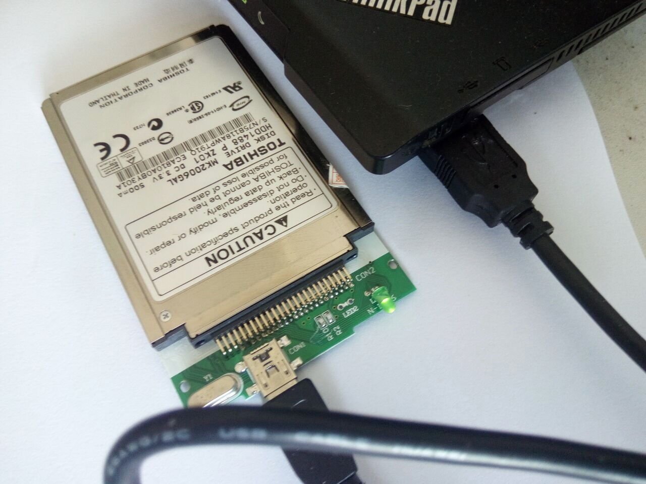 Converter Board Cable Adapter 1.8 Cf For Mk4006Gah Mk6006Gah Mk2004Gal Hard Drive