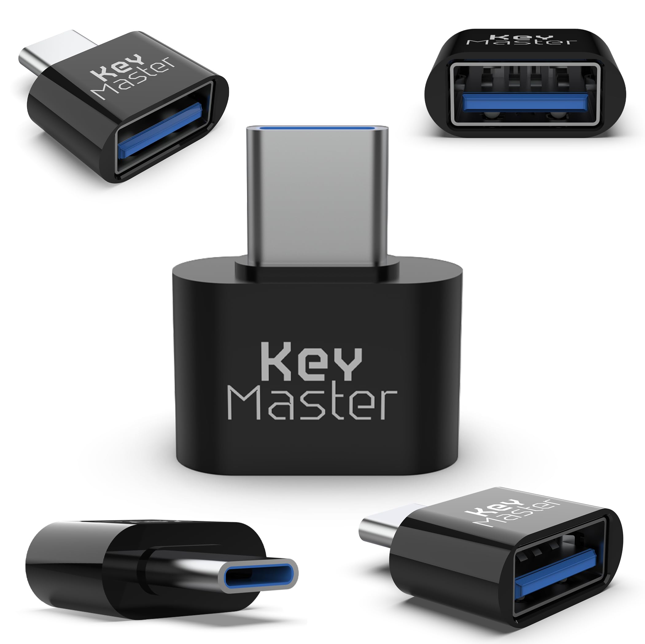 Usb To Usb C Adapter (5 Pack); Inexpensive Economy Pricing For Bulk Purchases; Convert Usb Port For Laptop, Phone, Computer, Key