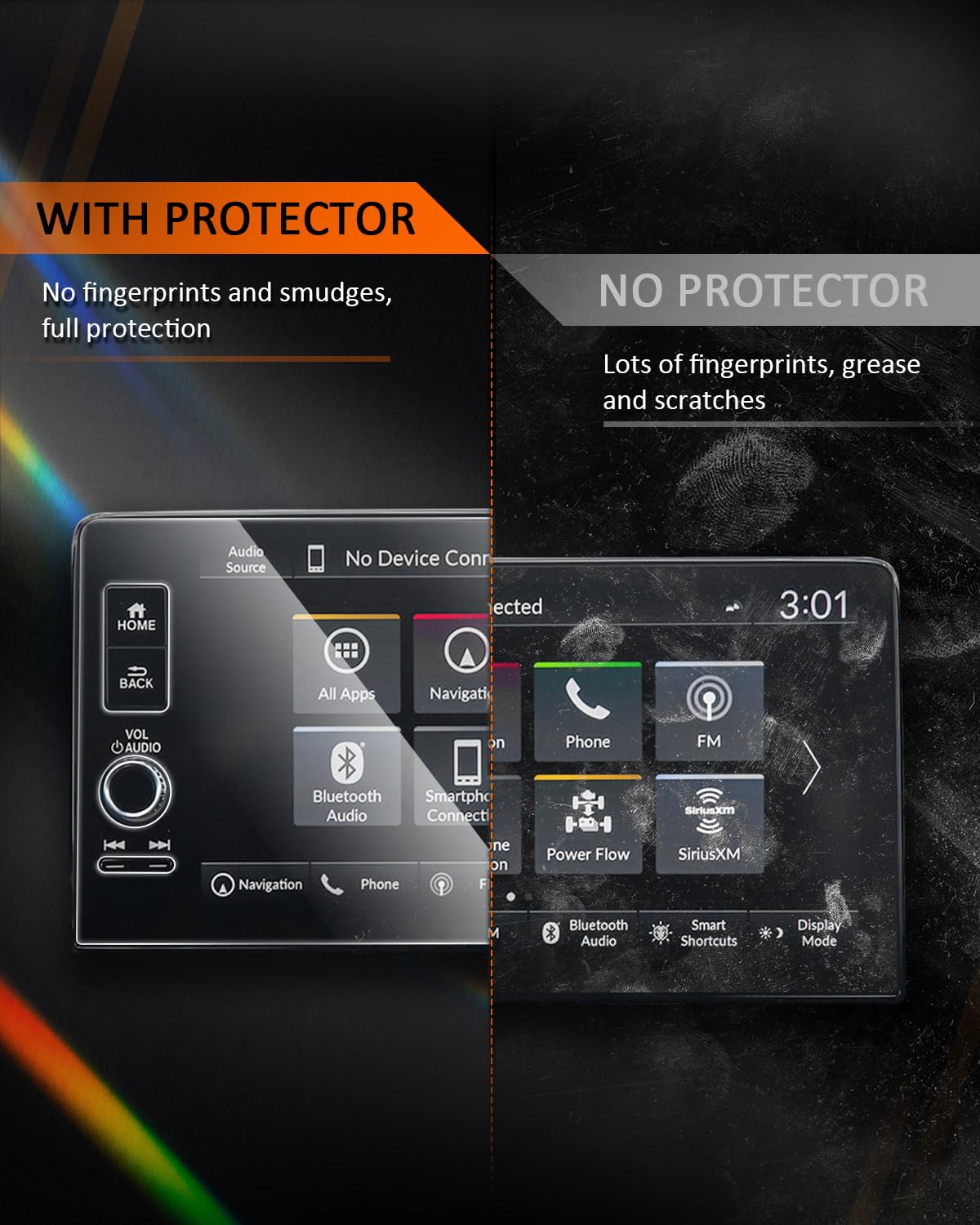 Cdefg For 2023 2024 2025 Honda Pilot Screen Protector Pilot Ex L/Trailsport/Touring/Elite Touchscreen Cover For Pilot 2023 2024 2025 Accessories 9' Tempered Glass