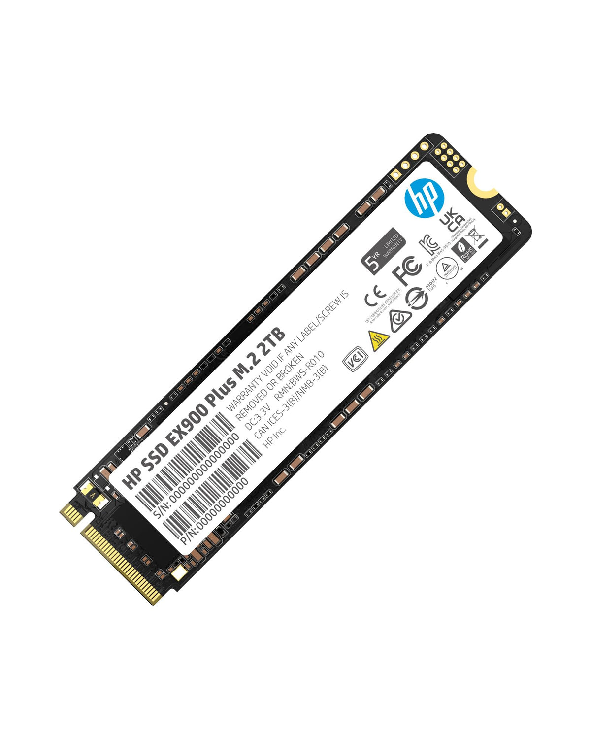 Hp Ex900 Plus 2Tb M.2 Ssd - High Performance Nvme Ssd With 3D Nand Flash, 3125 Mb/S Read And 2700 Mb/S Write Speeds For Enhanced