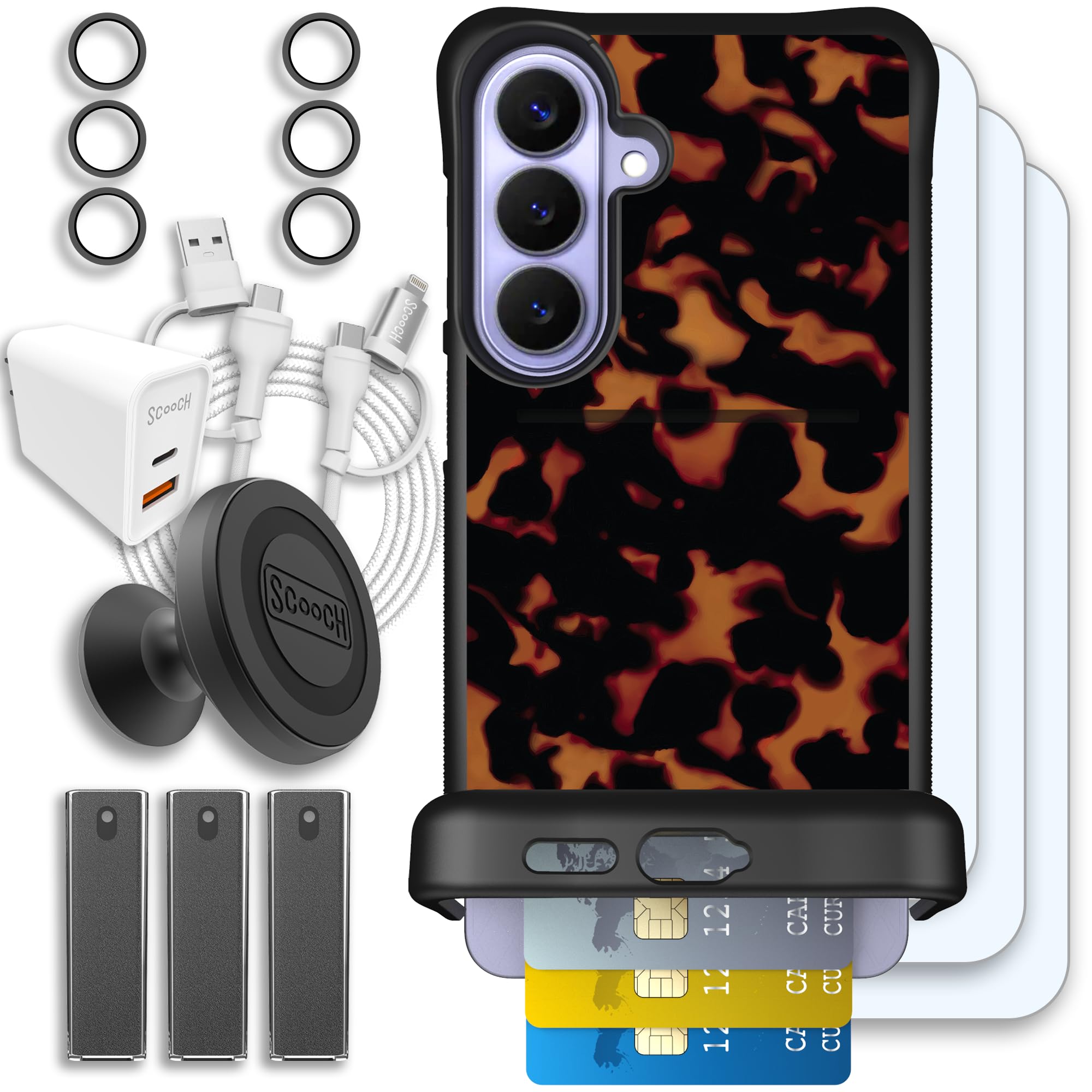 Scooch Wingmate for Samsung Galaxy S26+ Plus [Ultimate Bundle] with 3 Tempered Glass Screen Protectors, 2 Camera Lens Protectors