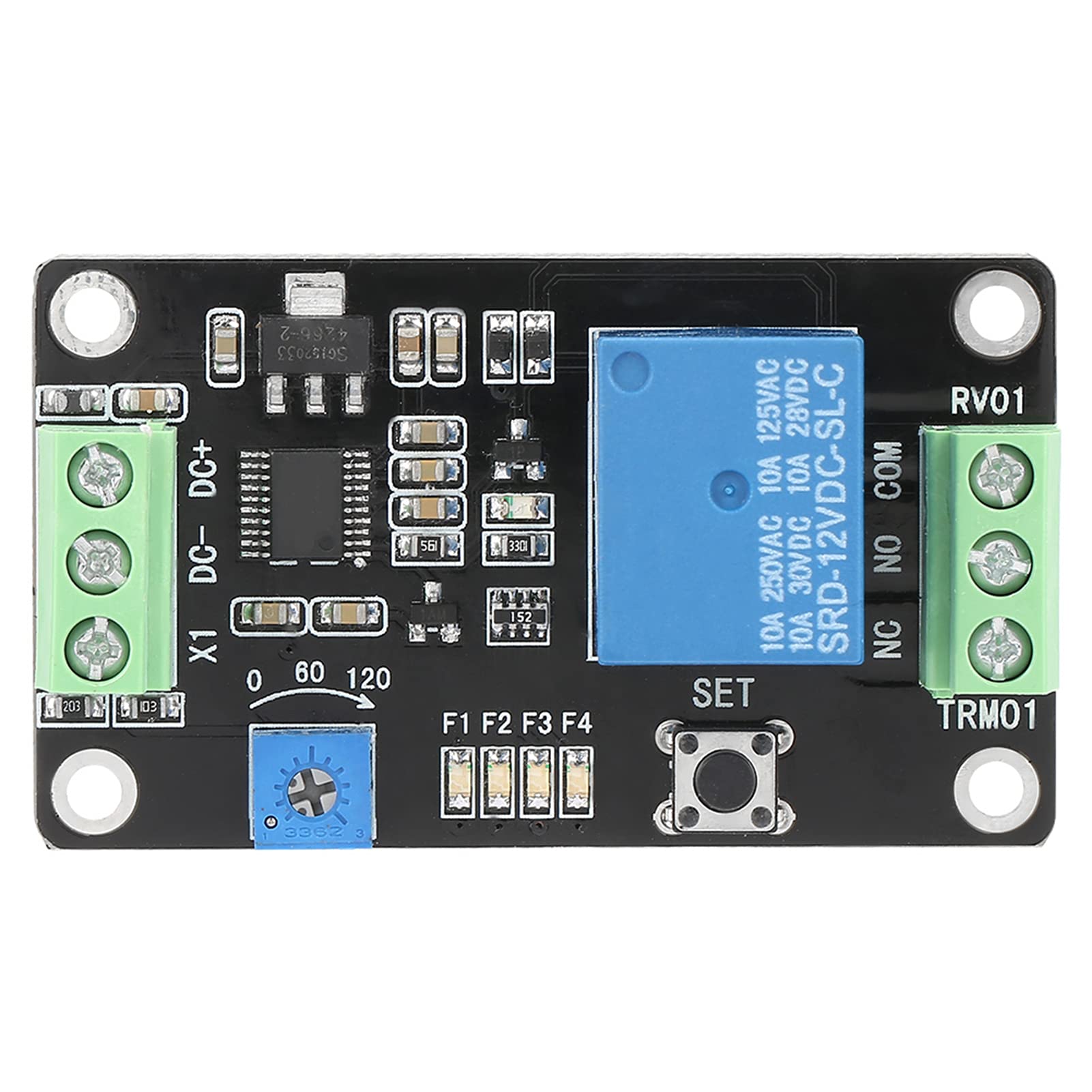 Delay Timer Relay Self Locking Delay On Off Time Switch Loop Module Super 555 Timer Dc 5V/12V/24V(Dc12V)