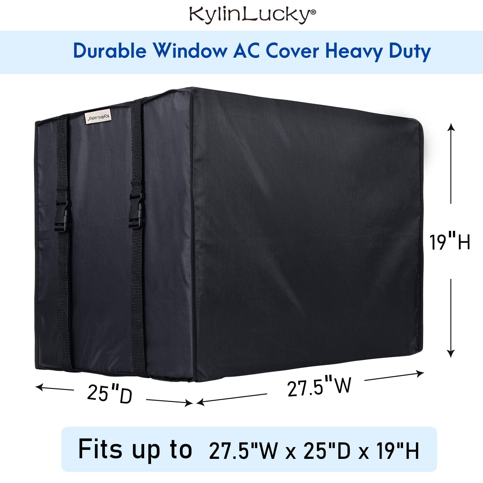 Kylinlucky Air Conditioner Covers For Window Units Outside Ac Cover 27.5W X 25D X 19H Inches