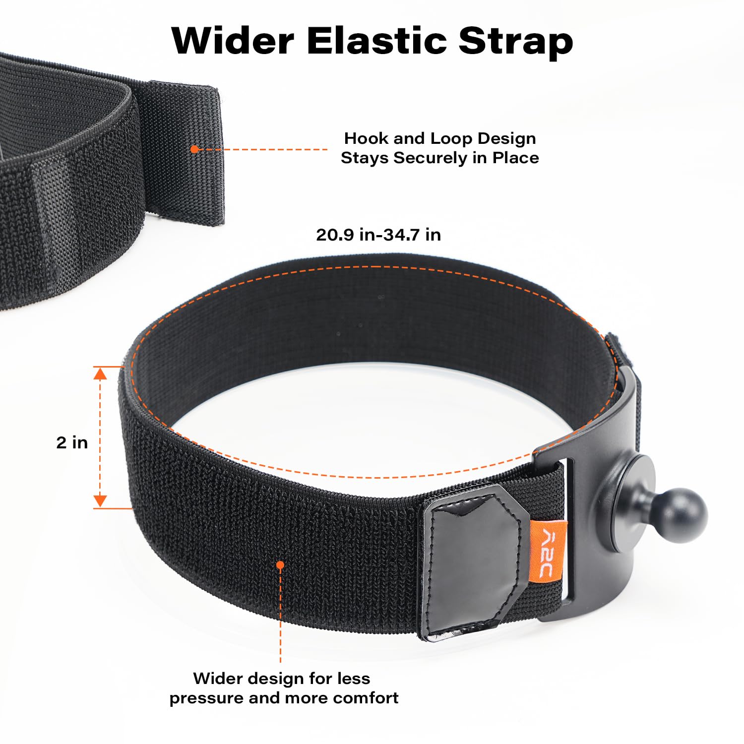 A2C Magnetic Guitar Phone Holder Mount With Adjustable Elastic Strap | 360 Rotatable Ball Head | Guitar Accessory Gift | Compati