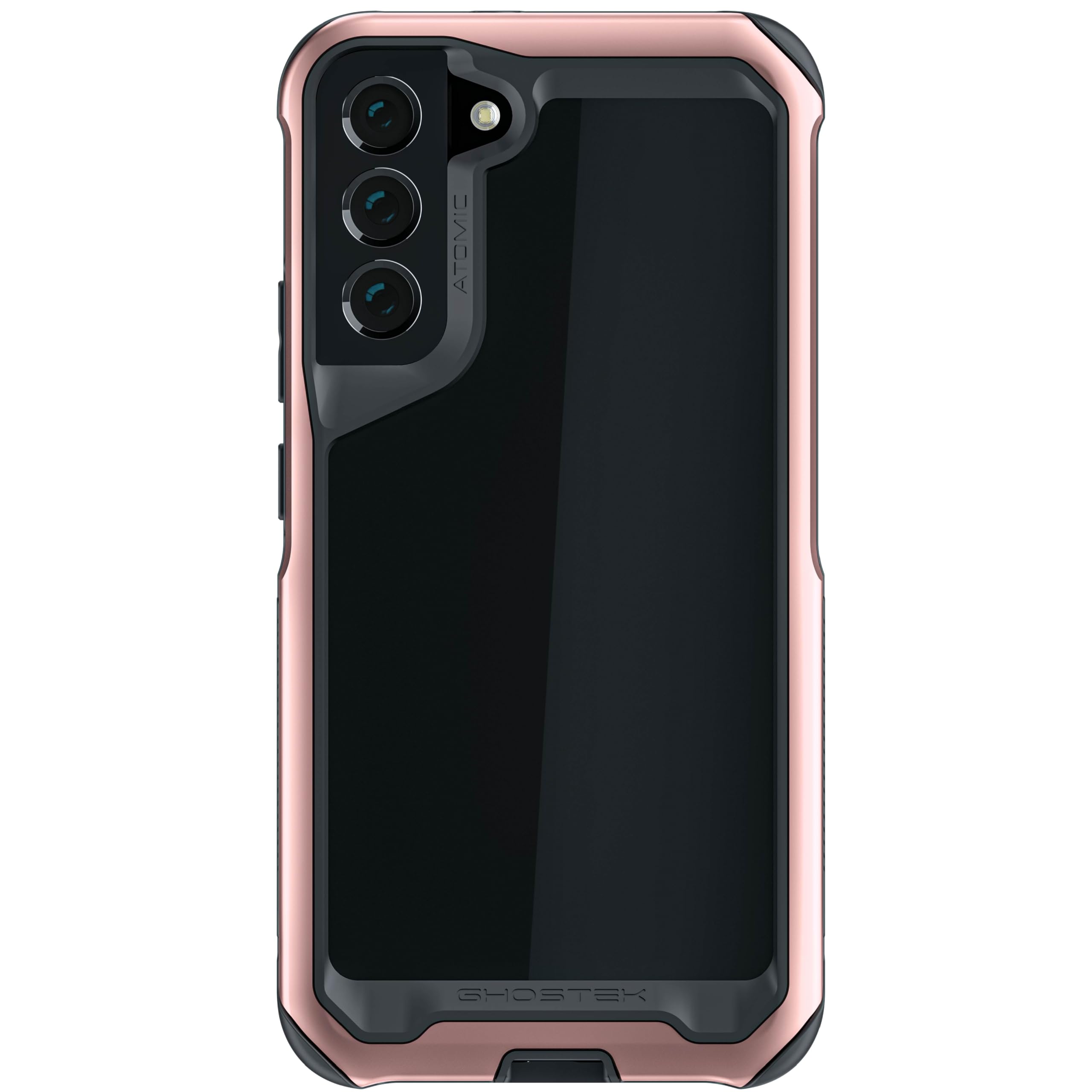 Ghostek ATOMIC slim Samsung Galaxy S22 Plus Case for Women with Crystal Clear Back and Super Tough Military Grade Drop Protectio