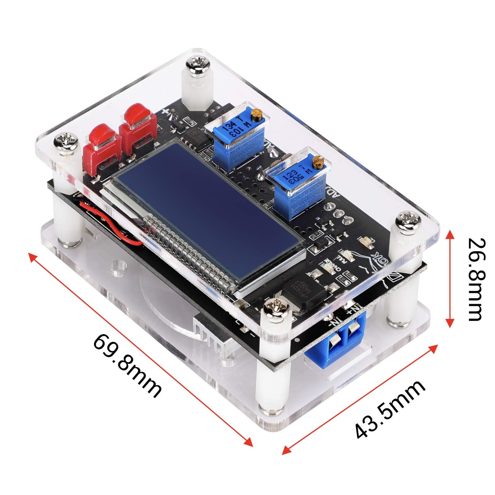 Drok Adjustable Voltage Regulator, Dc Buck Boost Converter 6 30V To 0.5 30V 4A 60W 5V 24V Voltage Converter, 12V Power Supply St