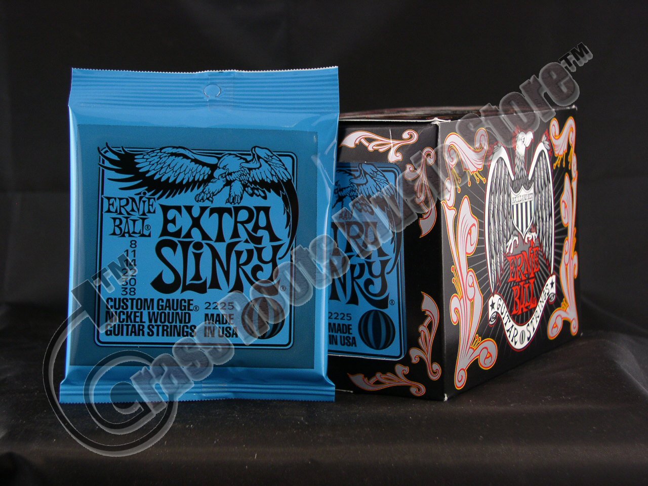 Bulk 12 Sets, Ernie Ball, Electric Guitar Strings, Extra Slinky Gauge (8-38)
