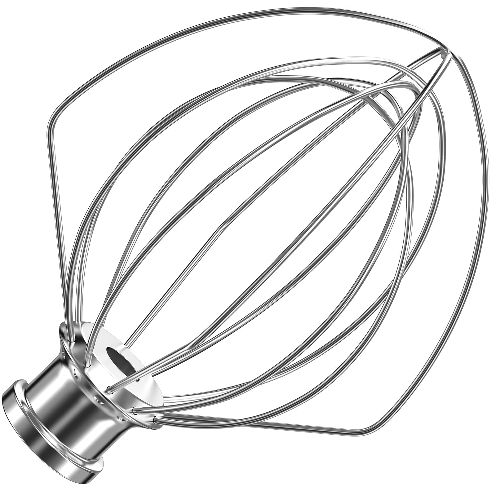 K45Ww Stainless Steel 6 Wire Whip Attachment For Kitchenaid Tilt Head Stand Mixer 4.5 5 Quart Bowl, Stainless Steel Whisk Replac