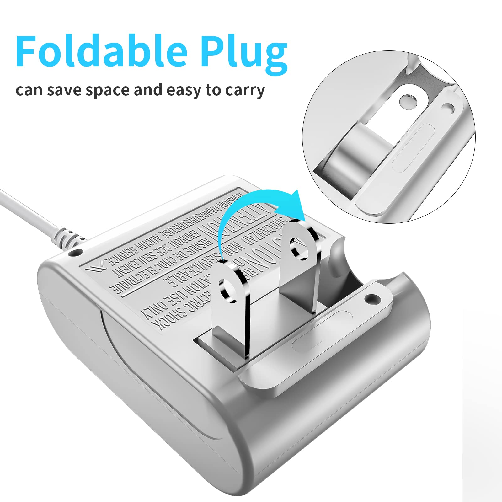 Ds Lite Charger, Flip Travel Charger Charger Power Supply Ac Adapter Wall Charger Power Cord 5.2V 450Ma For Nintendo Ds Lite (Gr
