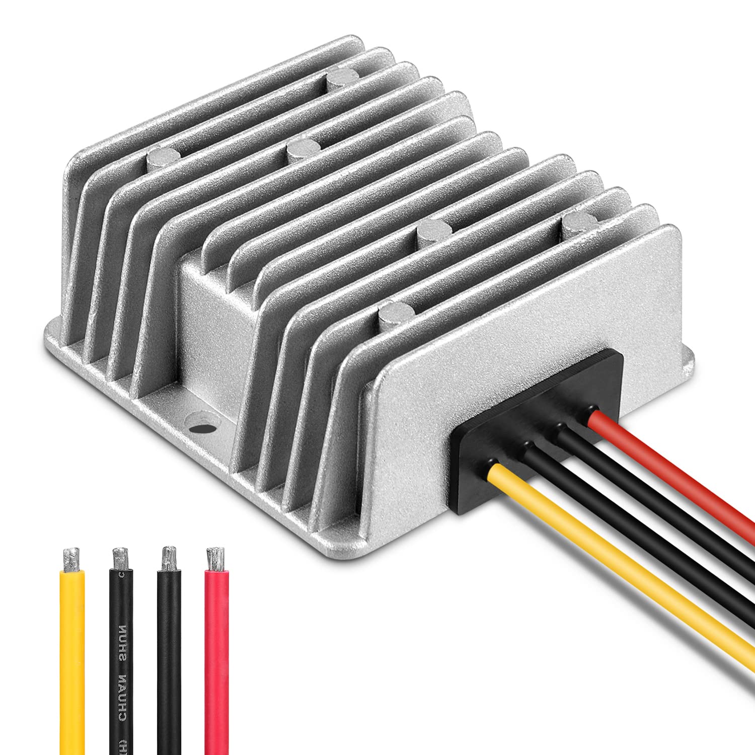 Kohree 24V To 12V Step Down Converter Regulator Reducer 20A 240W Golf Cart Dc/Dc Converter Regulator Reducer Waterproof For Club