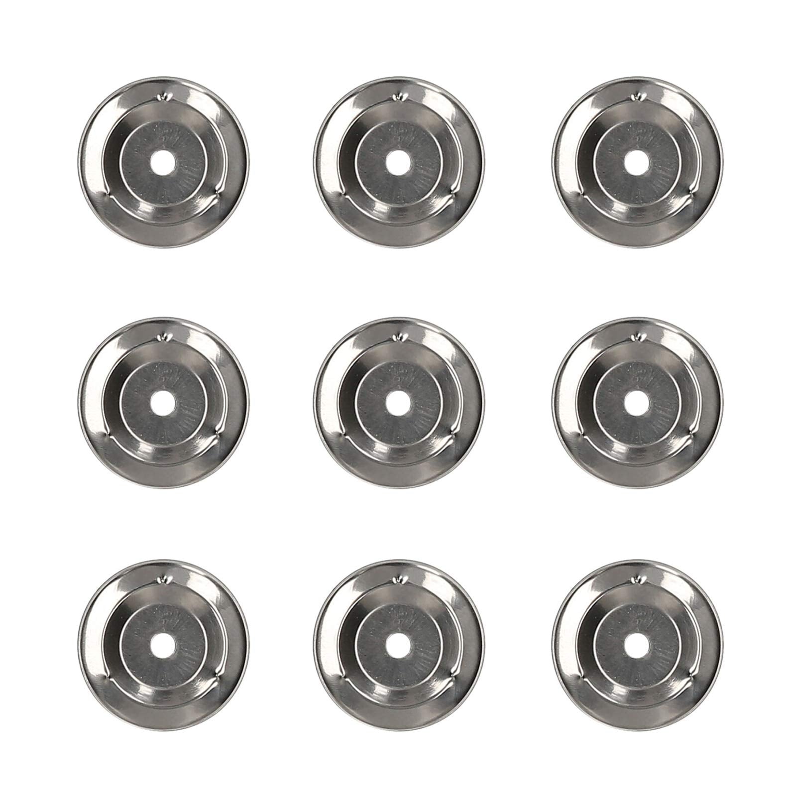 50pcs Tambourine Bell Ring Jingle Bell Stainless Steel for Handbell Tambourine Tambourines