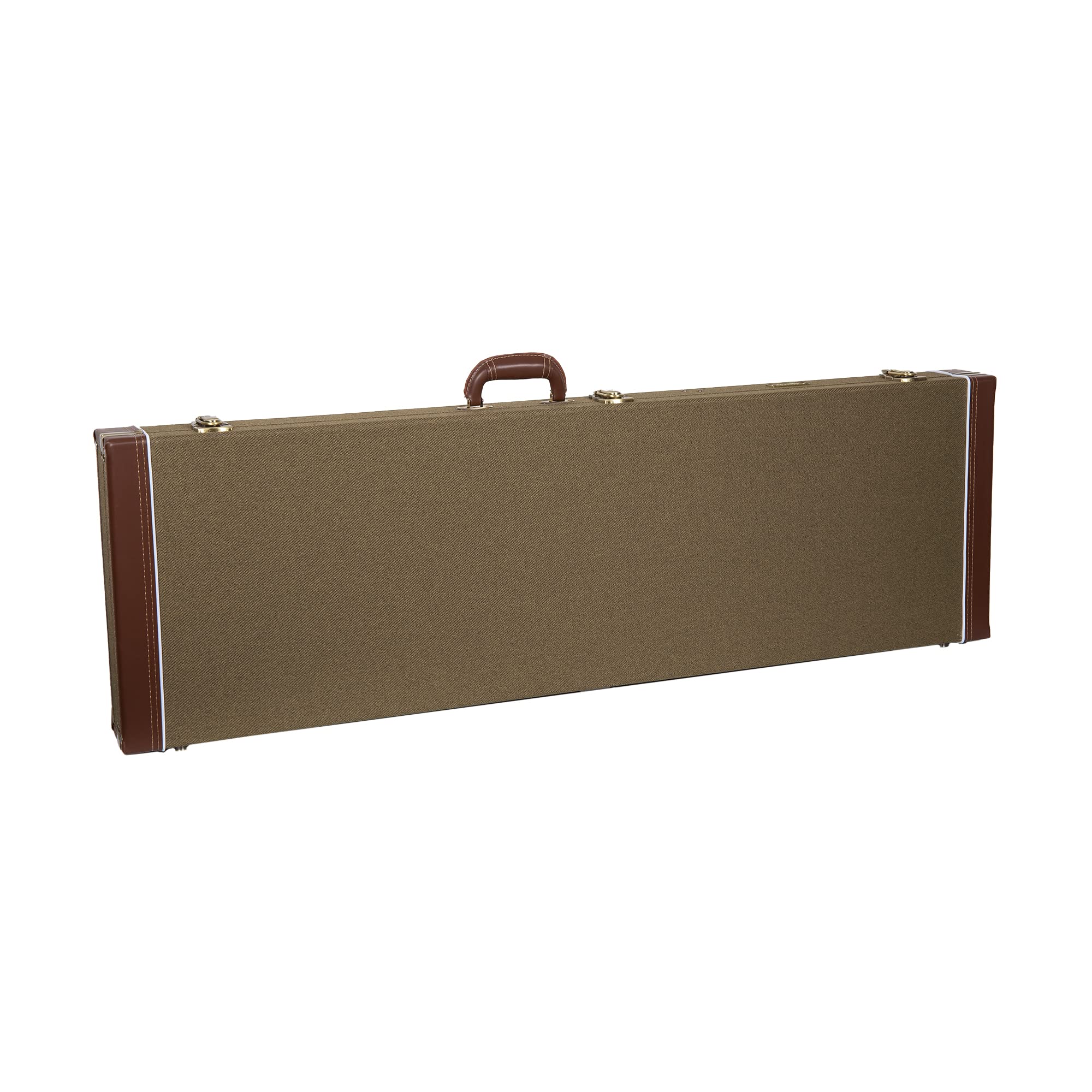 Crossrock Vintage Wood Case Fits Precision Bass Style Guitars Green(Crw700Bgn)