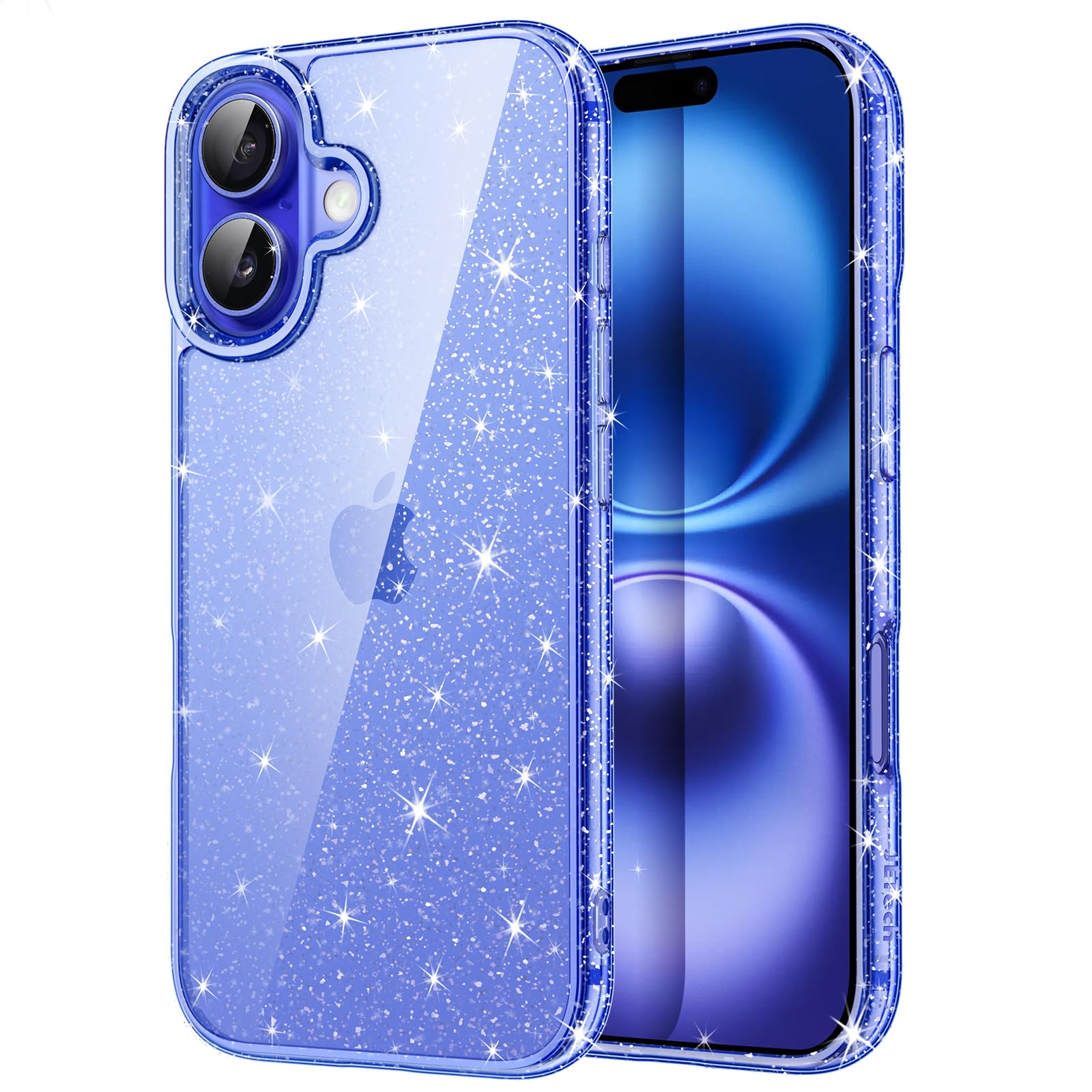 JETech Glitter Case for iPhone 16 6.1-Inch, Bling Sparkle Shockproof Phone Bumper Cover, Cute Sparkly for Women and Girls (Ultra