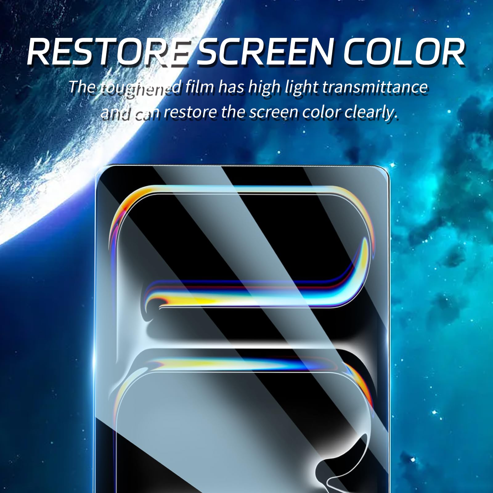 Zenrich [2Pack] Tempered Glass Screen Protector For Ipad Pro 11 Inch (M4 5Th Generation,2024 New Released) With [Anti Blue Light