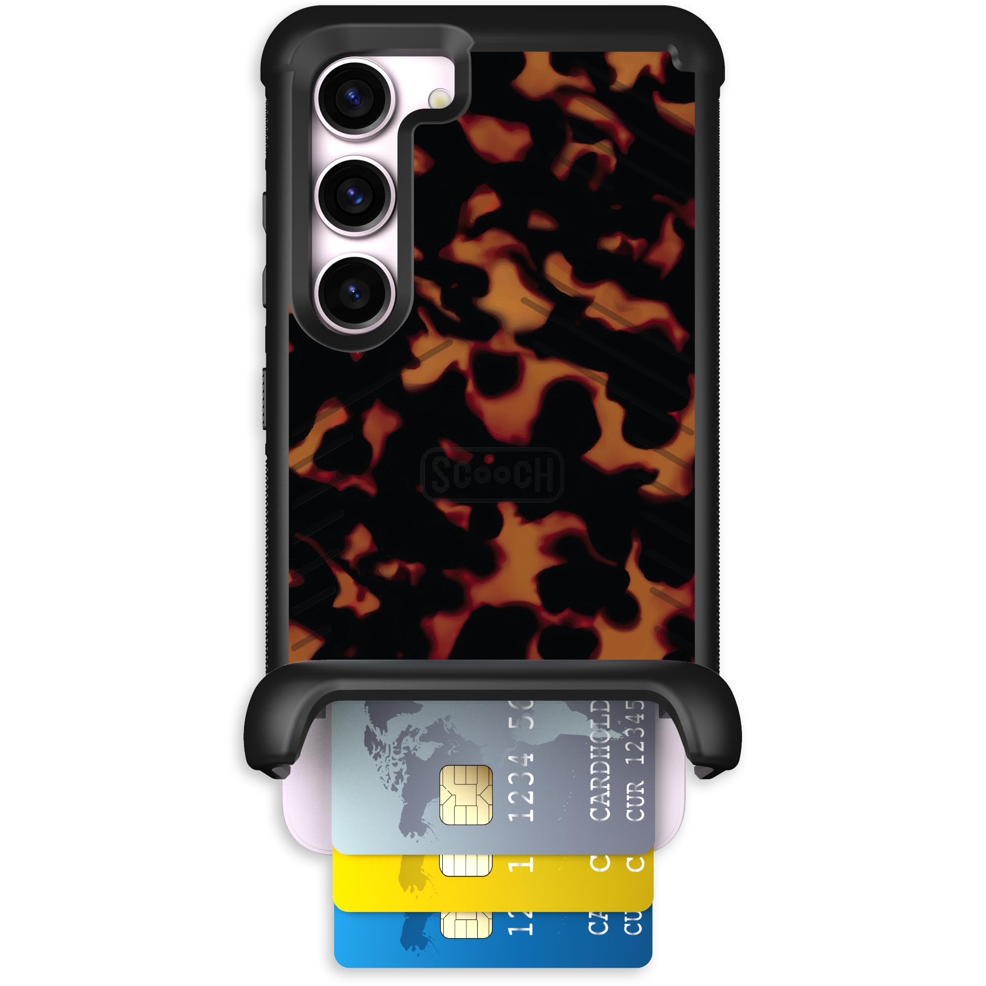 Scooch for Samsung Galaxy S23 Case with Card Holder, Wingmate Wallet Case with Hidden Card Slot and RFID Protection, Holds 3 to 