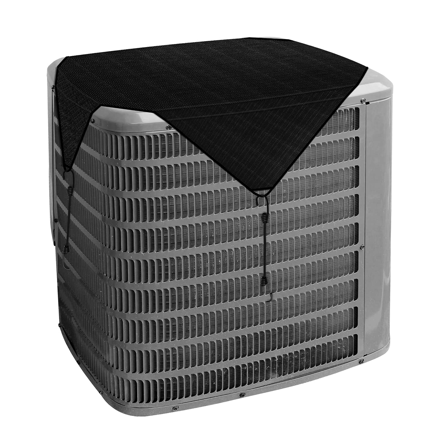 Tang Outside Winter Ac Unit Cover 28''X28'' Outdoor Air Conditioner A/C Unit Compressor Cover Keep Out Leaves With Bungee Cords