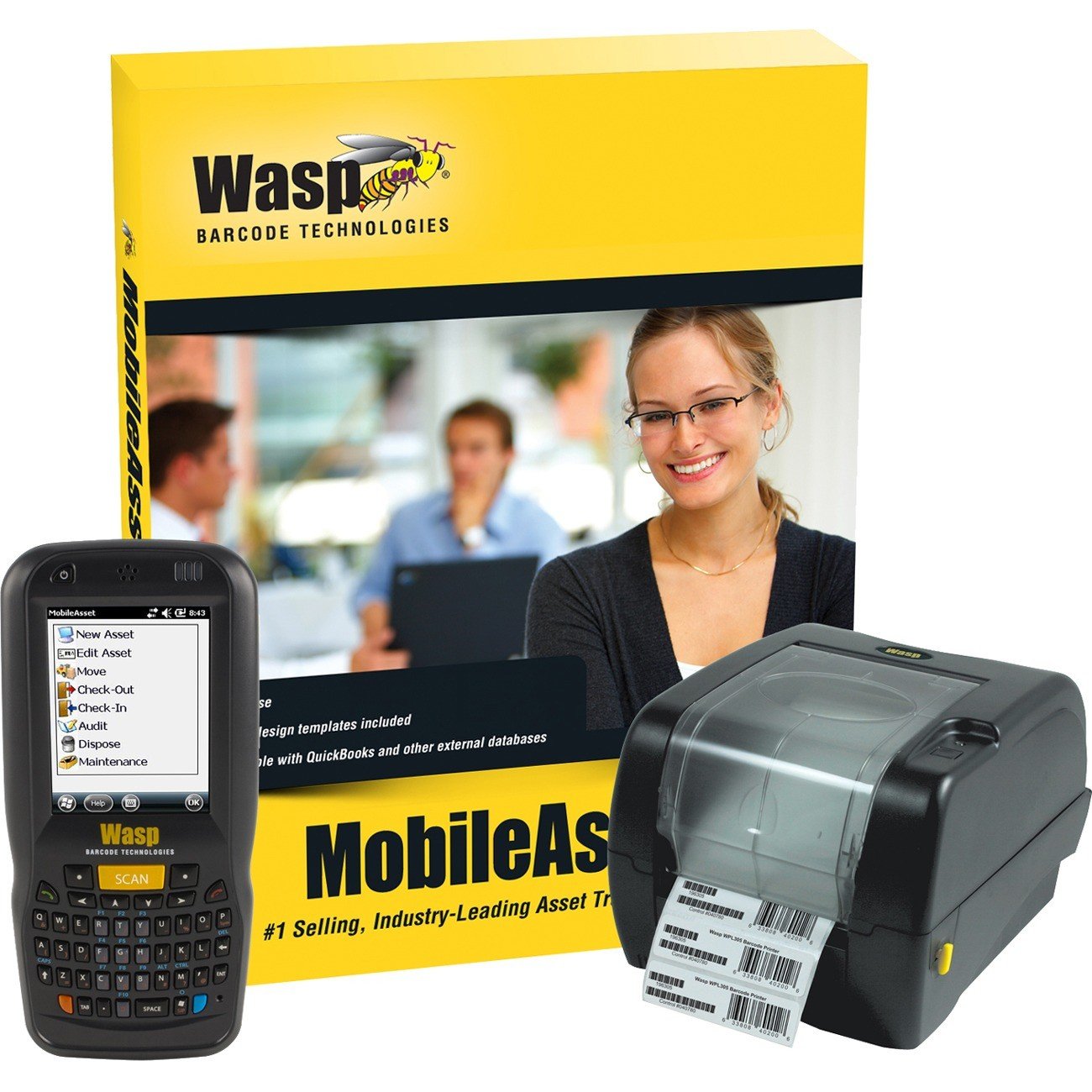 Wasp 633808927493 MobileAsset v7 Standard with DT60 & WPL305 (1user) Retail