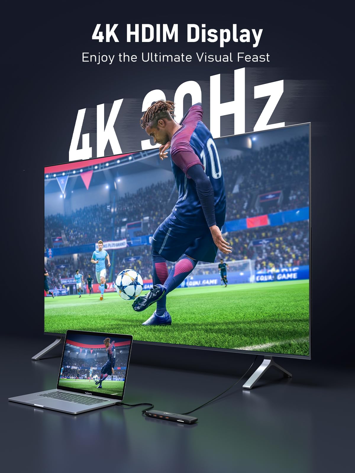 Lemorele Usb C Dual Monitor Docking Station For Dell/Hp/Lenovo/Surface Laptop, 12 In 1 Triple Display Usb C Hub Adapter W/2 Hdmi