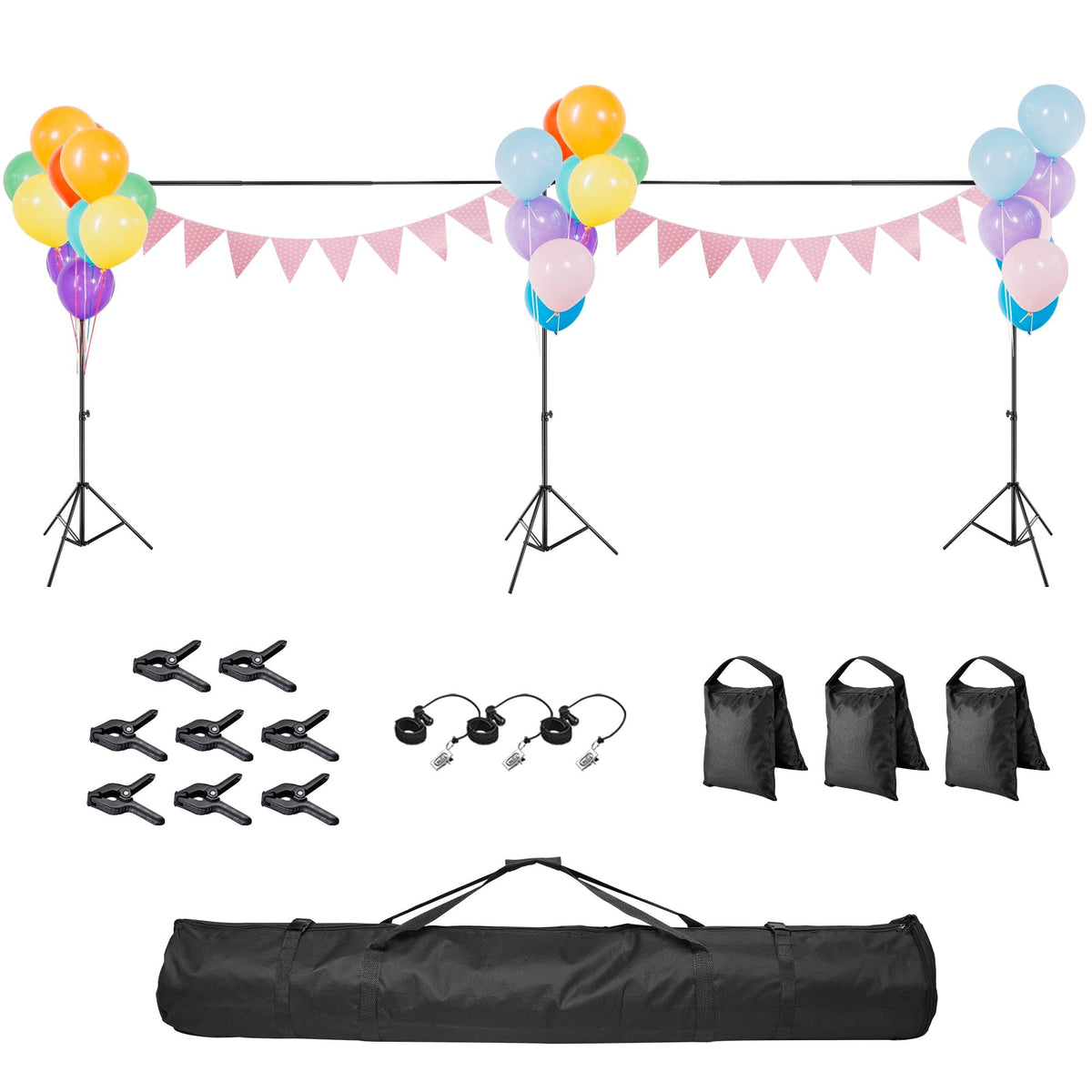 Aw 10X20Ft Backdrop Stand Adjustable Photography Background Support System 2 Way To Set Up For Party Wedding Photography Classro