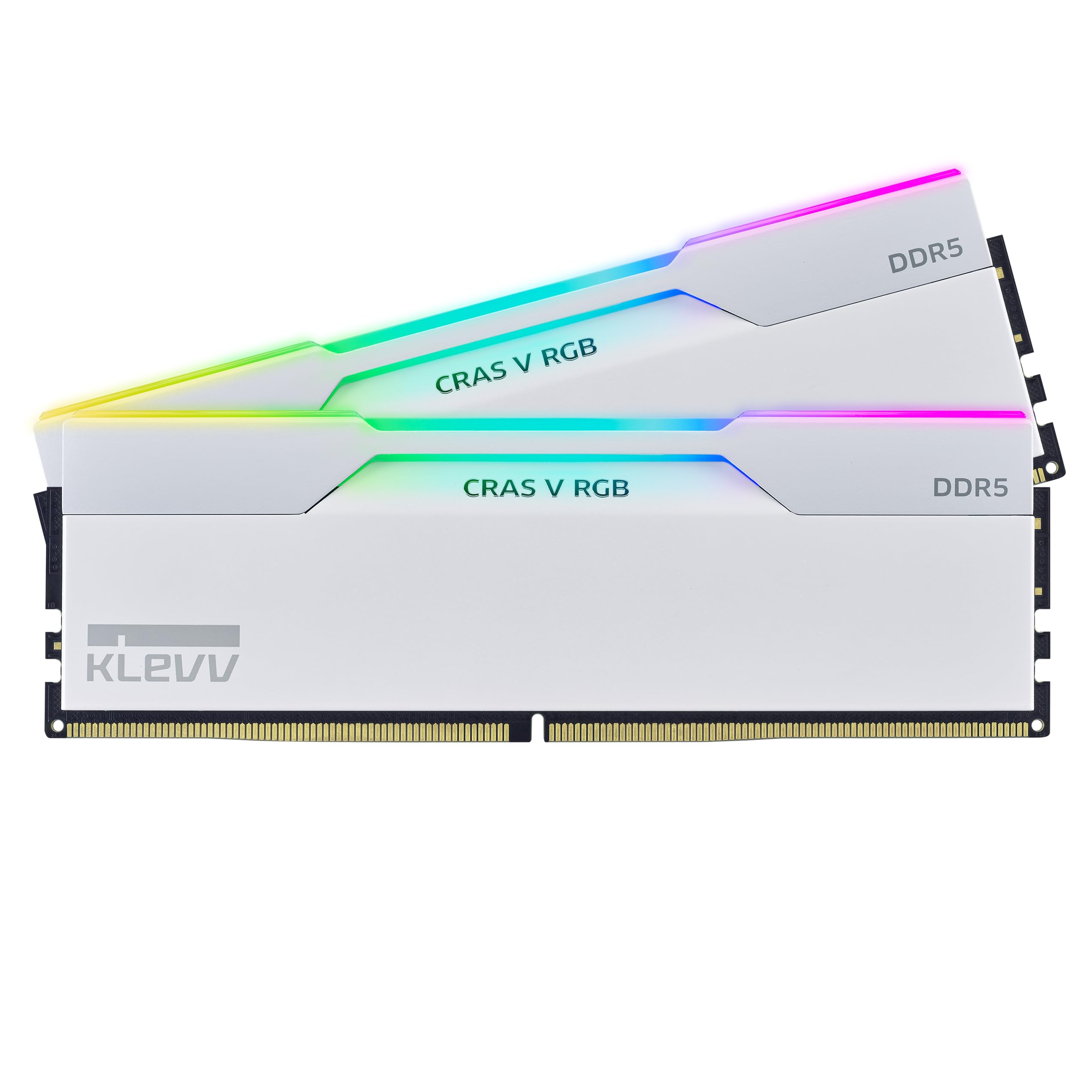 Klevv Cras V Rgb Ddr5 48Gb (2X24Gb) 6400Mhz Cl32 A Die 1.35V Gaming Desktop Ram Memory Sk Hynix Chip Xmp 3.0 / Amd Expo Ready  