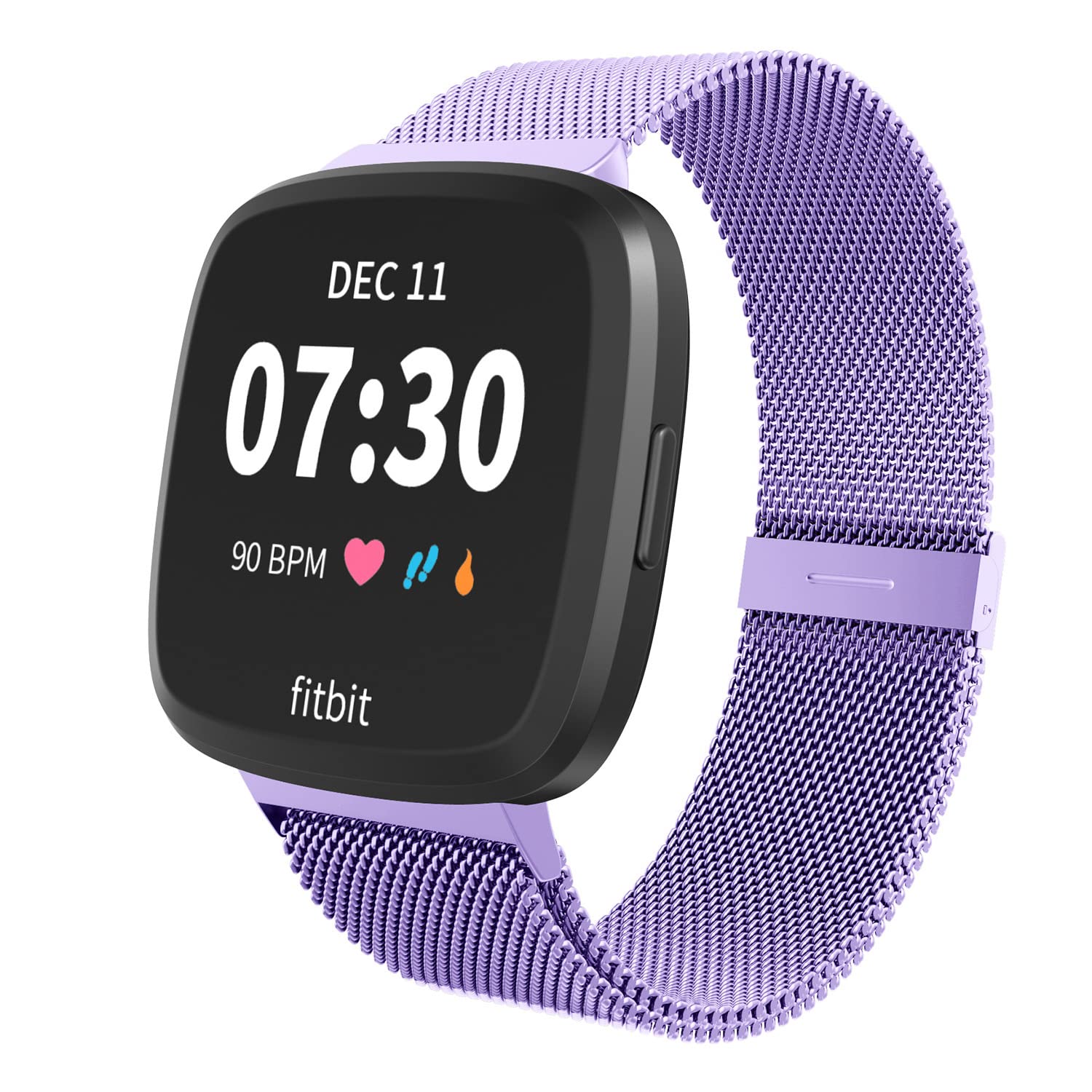 Limque Magnetic Bands Compatible With Fitbit Versa/Versa 2/Versa Lite/Se, Women Men Metal Adjustable Replacement Wristband For F