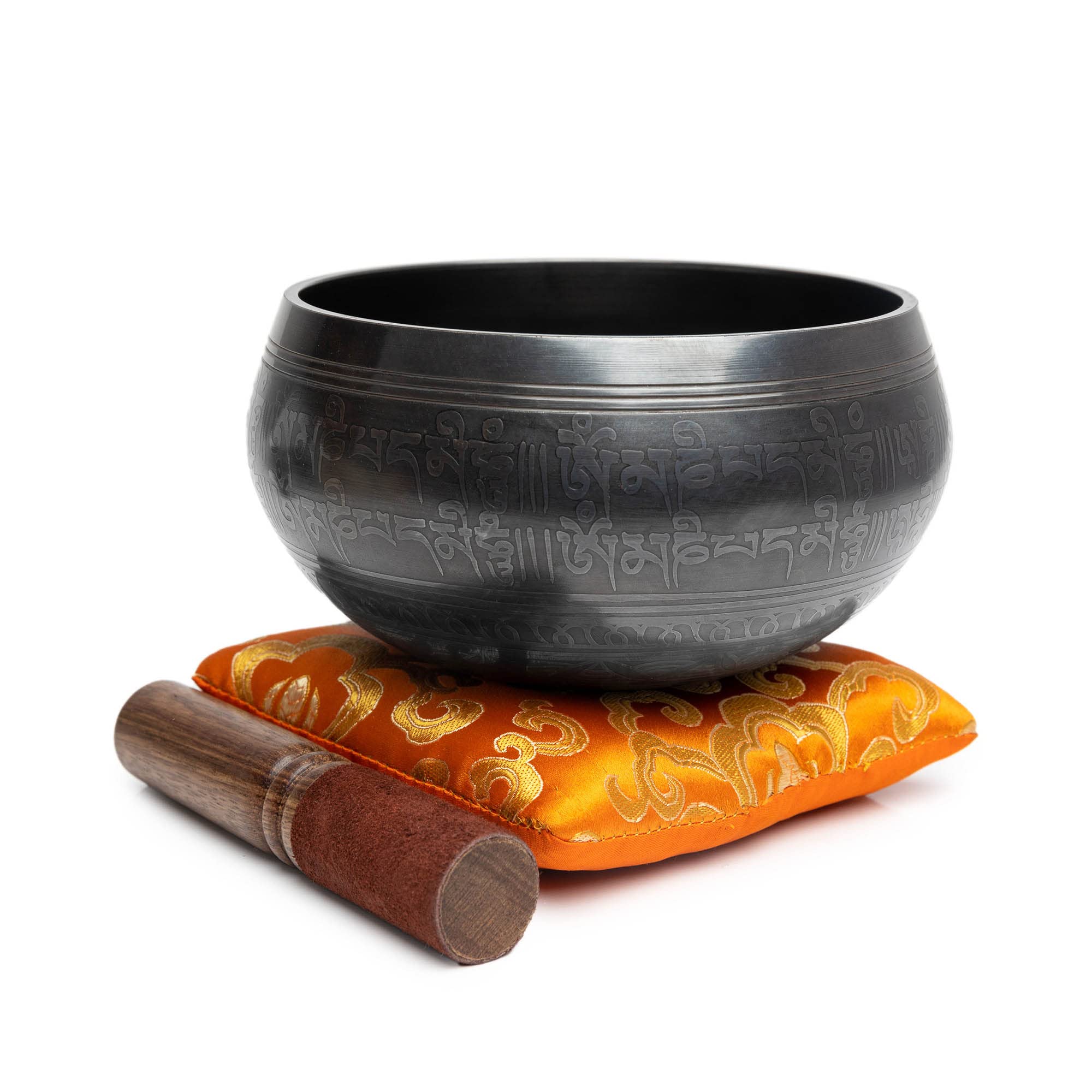 Tibetan Singing Bowl Set   Easy To Play Authentic Handcrafted For Meditation Sound Chakra Yoga Healing 4 Inches By Himalayan Baz