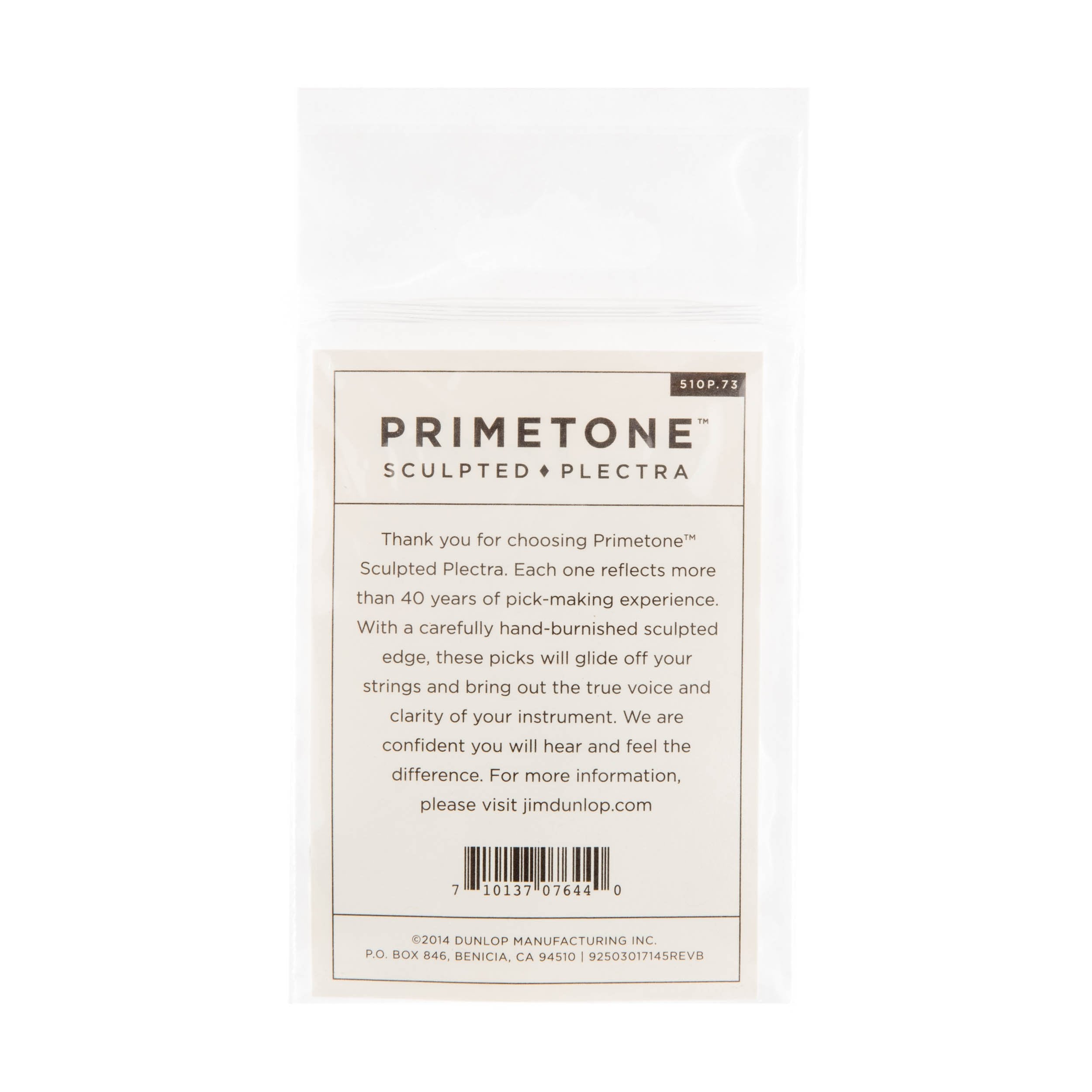 Dunlop Primetone Standard .73Mm Sculpted Plectra With Grip , 3 Pack